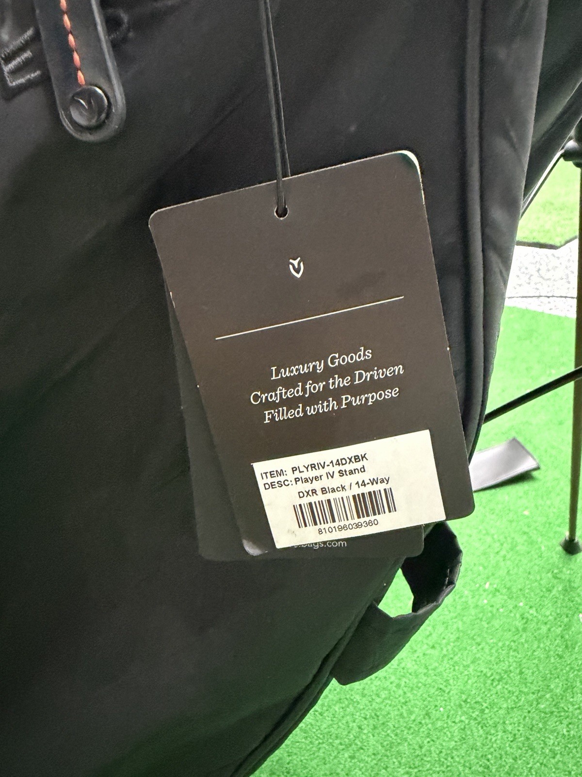 Vessel Bags Player IV DXR 14-Way Stand Bag with Shoulder Strap Black