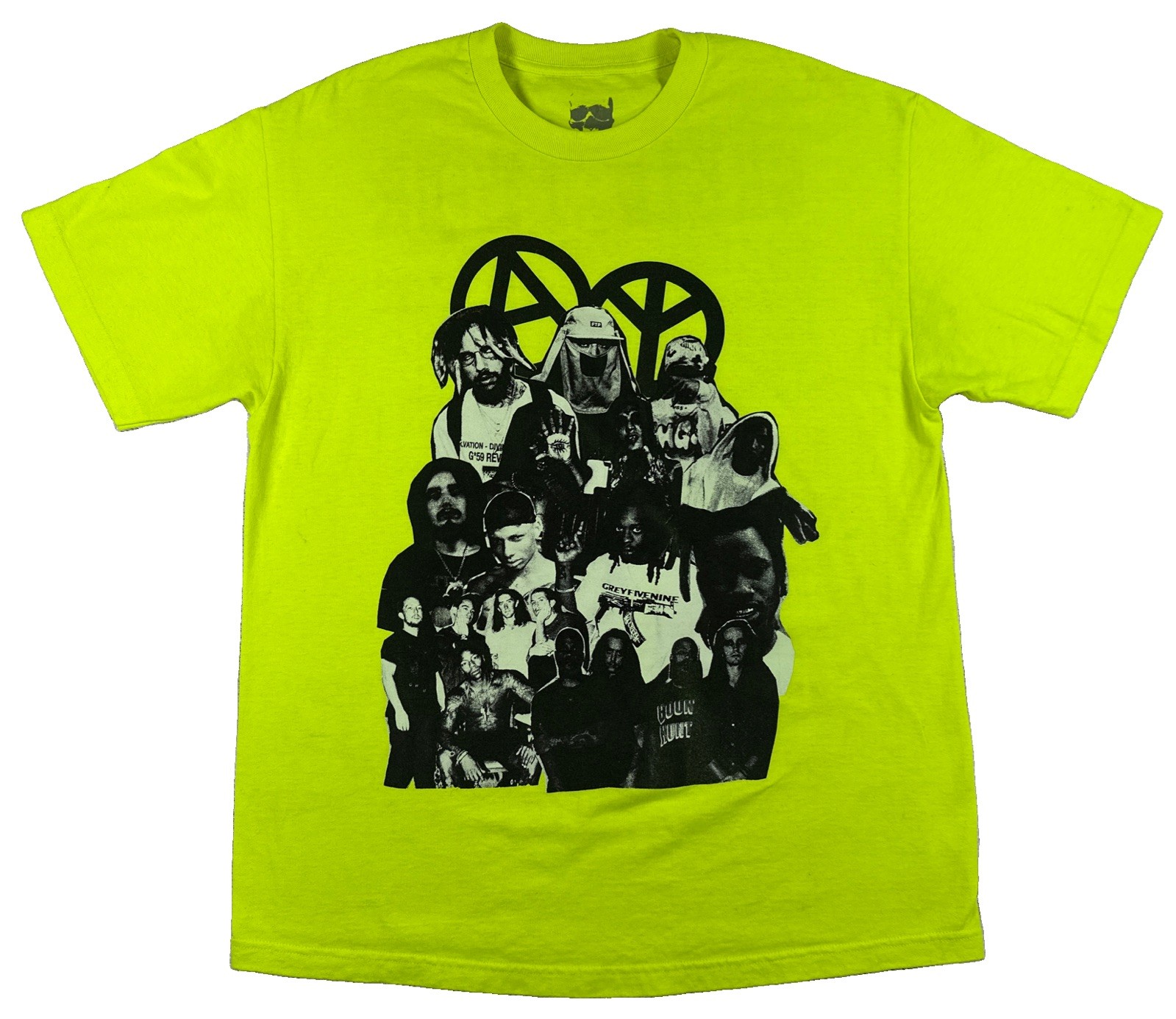 G59 Records $uicideboy$ Grey Day Tour Shirt Adult XL Neon Green