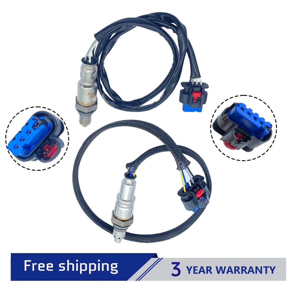 2psc Oxygen Sensor For 2018-2023 Ford Mustang 5.0L Upstream Left+Downstream Left