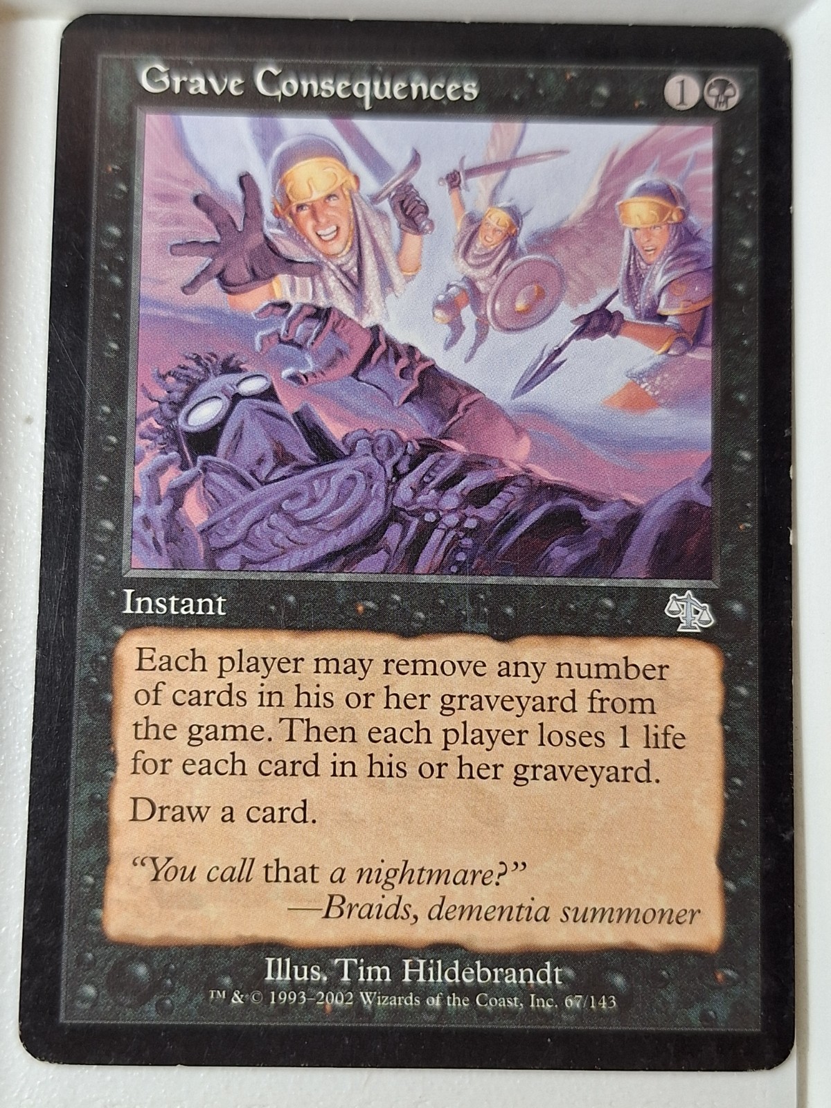 Grave Consequences - Judgment - Magic the Gathering MTG Nice