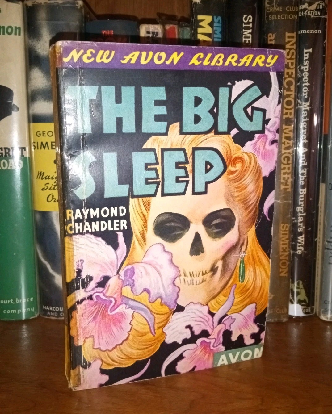 Raymond Chandler, THE BIG SLEEP, New AVON Library, 1943, Vintage Crime Paperback