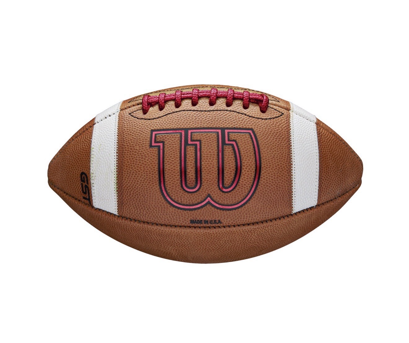 Wilson GST Color Game Football Official Size Prestige RED
