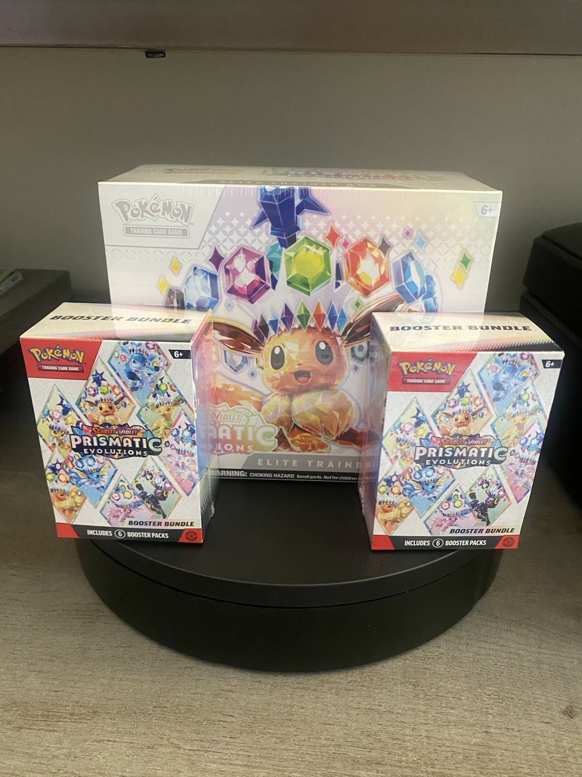 Pokemon Prismatic Evolutions ETB and Booster Bundle x2 lot Pokemon Prismatic Evolutions ETB and Booster Bundle x2 lot