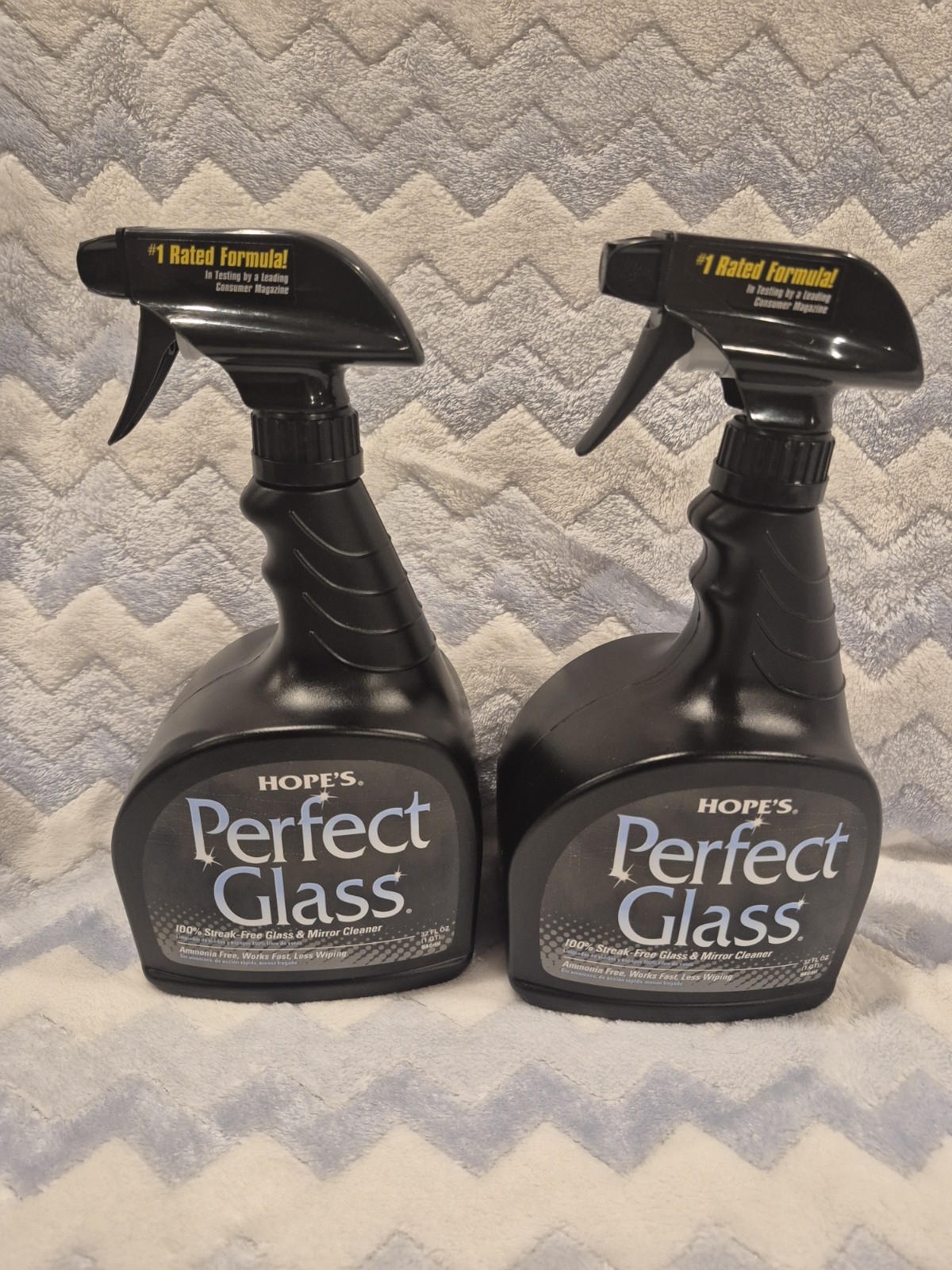 Hopes Perfect Glass Cleaner 32oz Unscented Streak Free Spray Lot Of 2 Hopes Perfect Glass Cleaner 32oz Unscented Streak Free Spray Lot Of 2