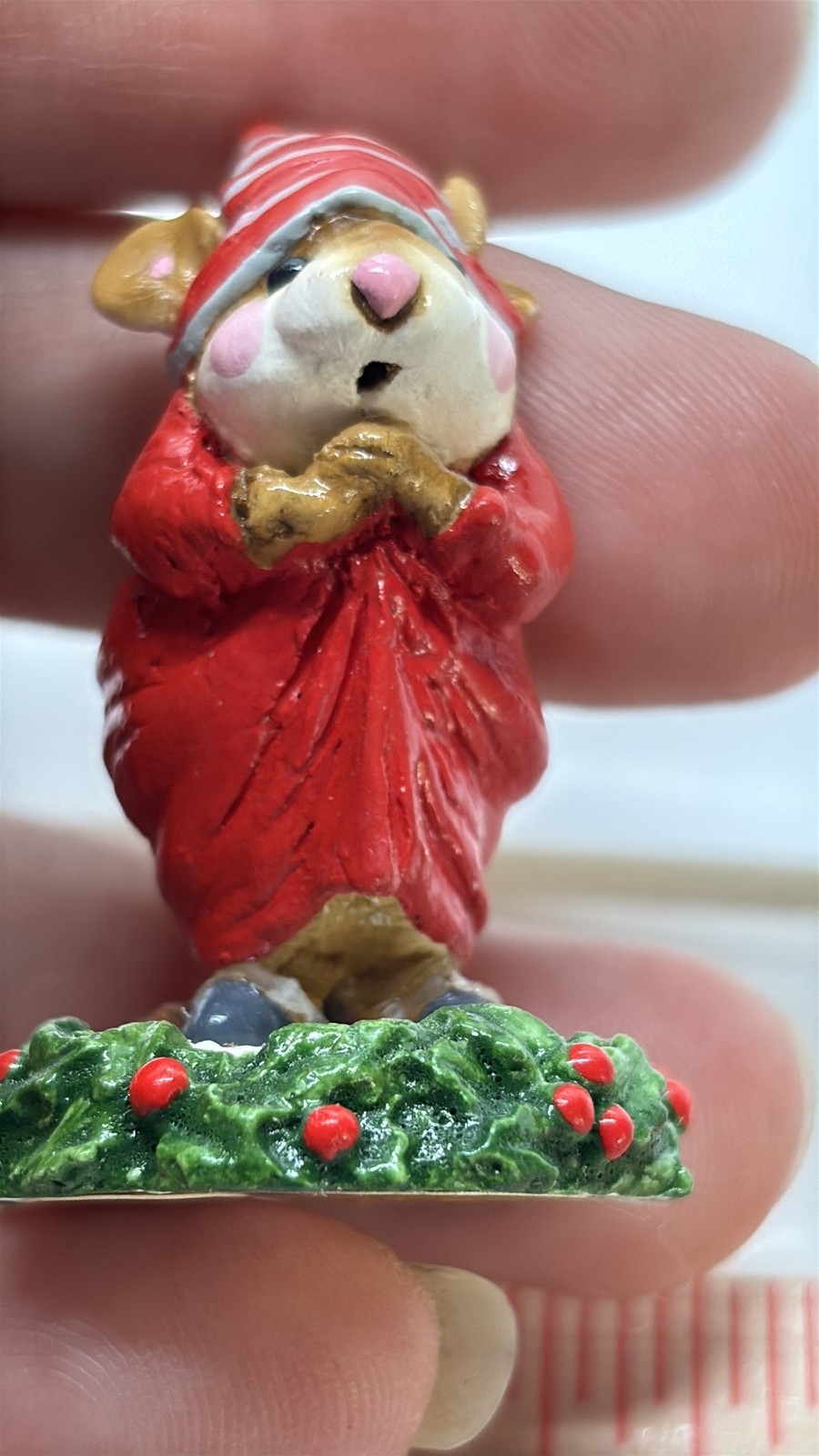 Vintage 1987 Wee Forest Folk Ebenezer Scrooge Mouse Figurine Vintage 1987 Wee Forest Folk Ebenezer Scrooge Mouse Figurine