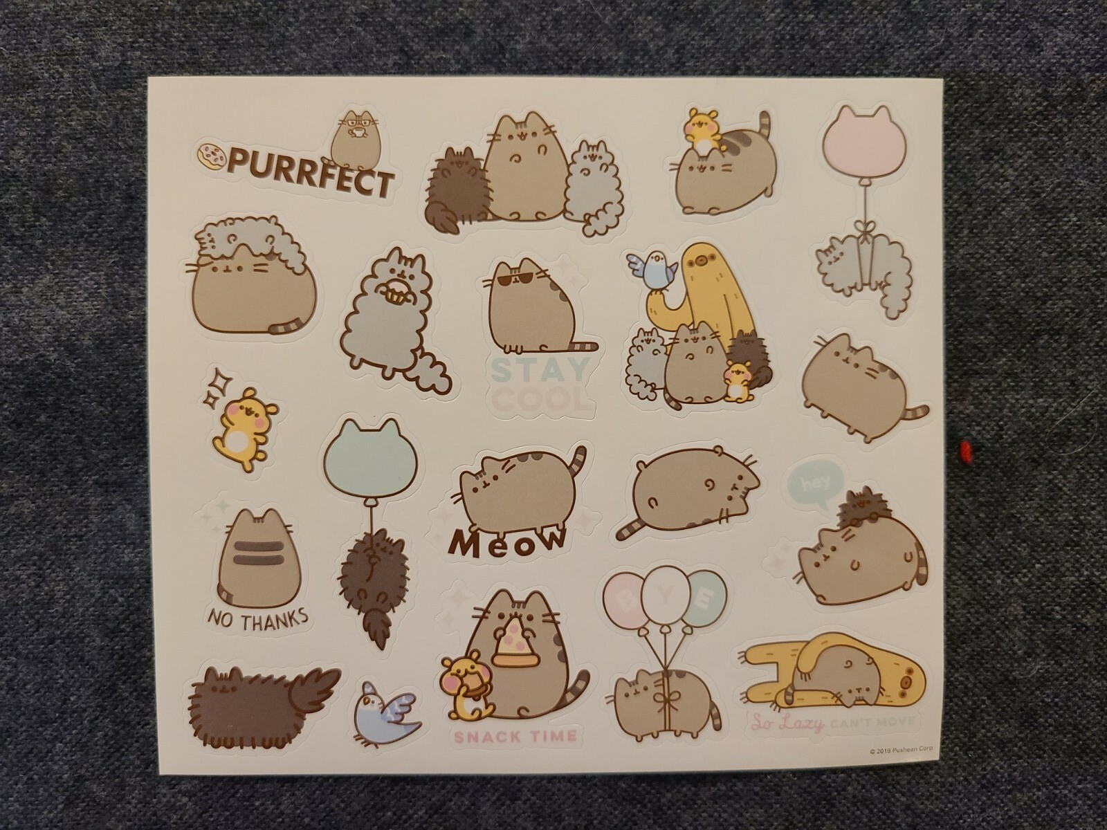 Kawaii Pusheen the Cat Sticker Sheets & Kawaii gift Kawaii Pusheen the Cat Sticker Sheets & Kawaii gift