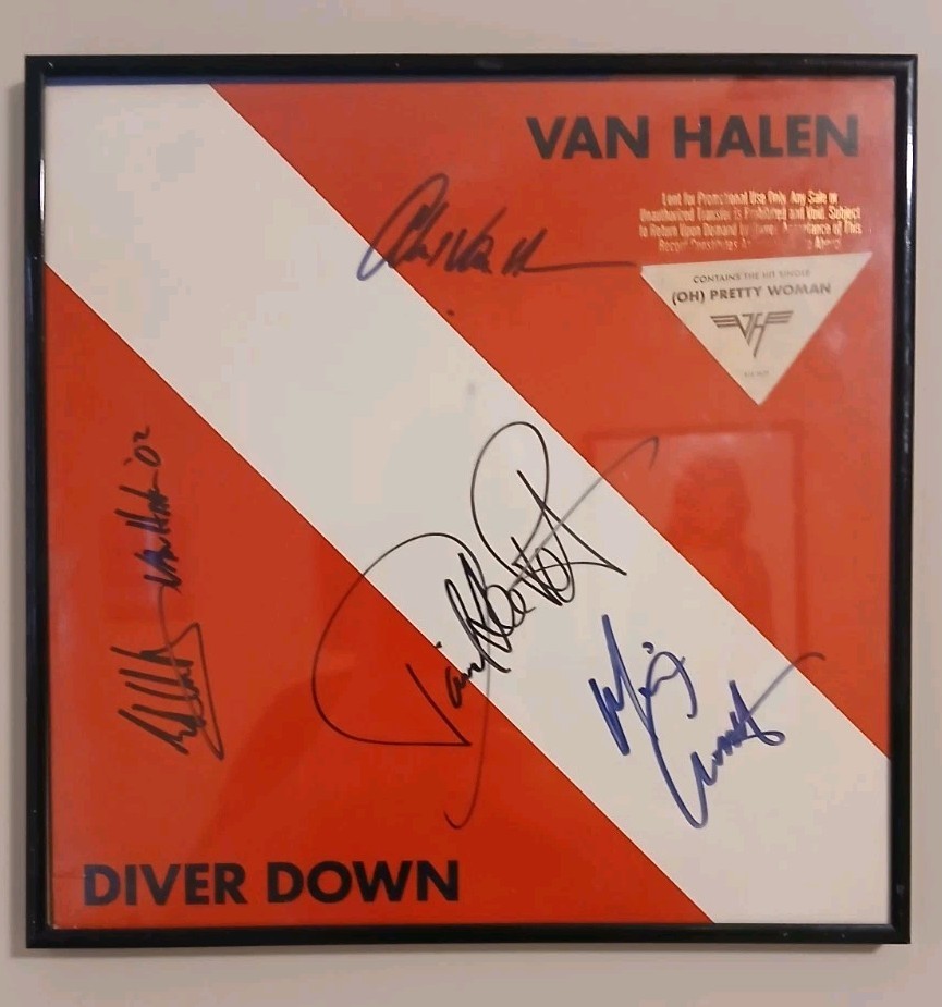Autographed Van Halen Diver Down Album...All 4..