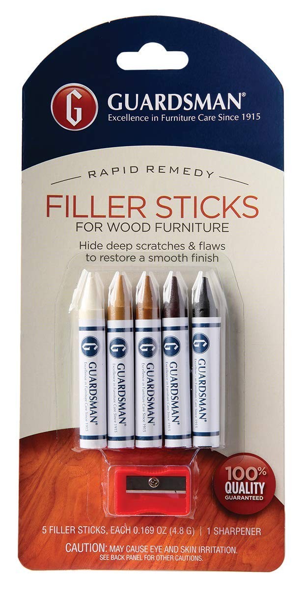 Guardsman Wax Wood Furniture Filler Sticks, 5 Colors, Assorted Guardsman Wax Wood Furniture Filler Sticks, 5 Colors, Assorted