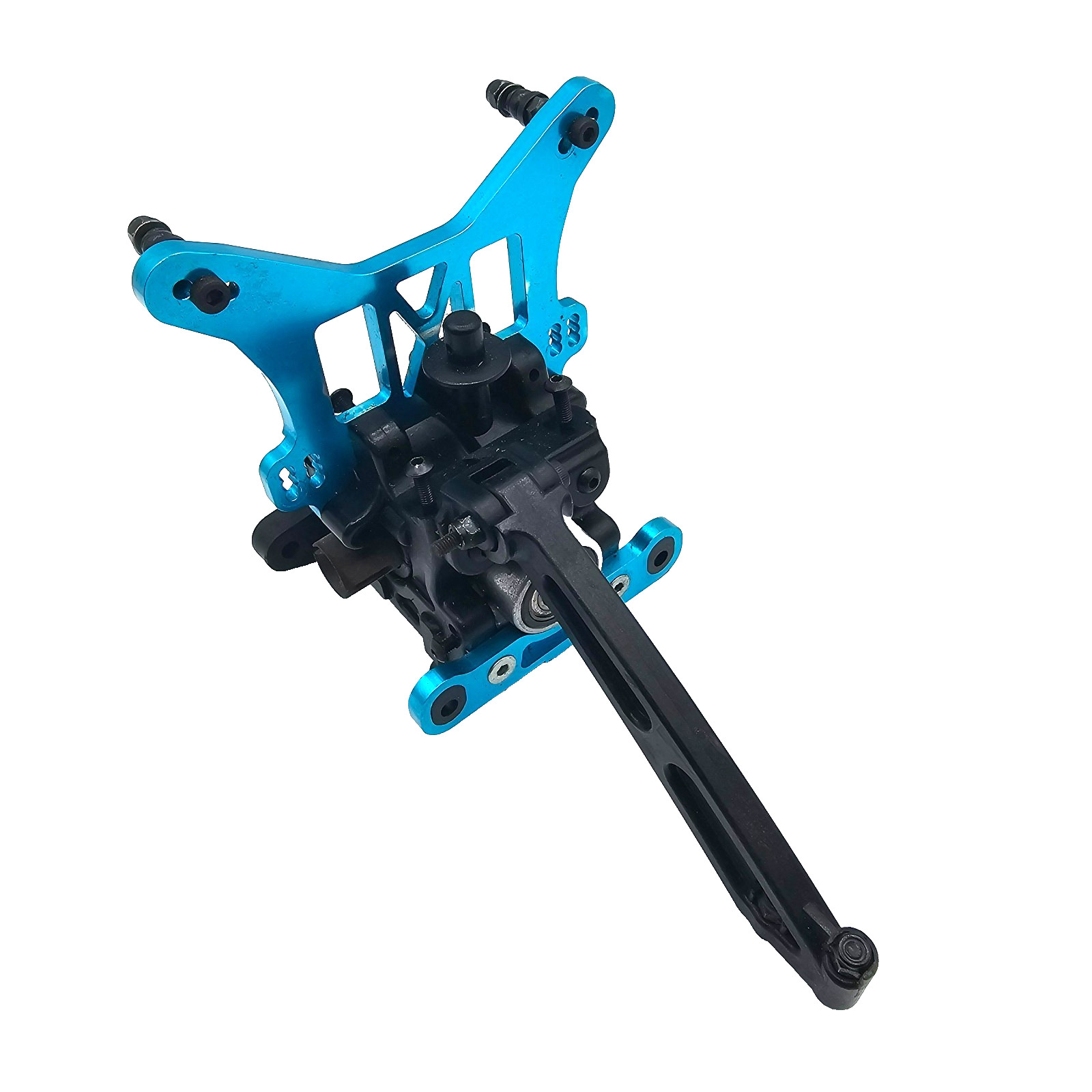 Tamiya TRF801X Rear diff, chassis brace, aluminum shock tower, alum. toe block
