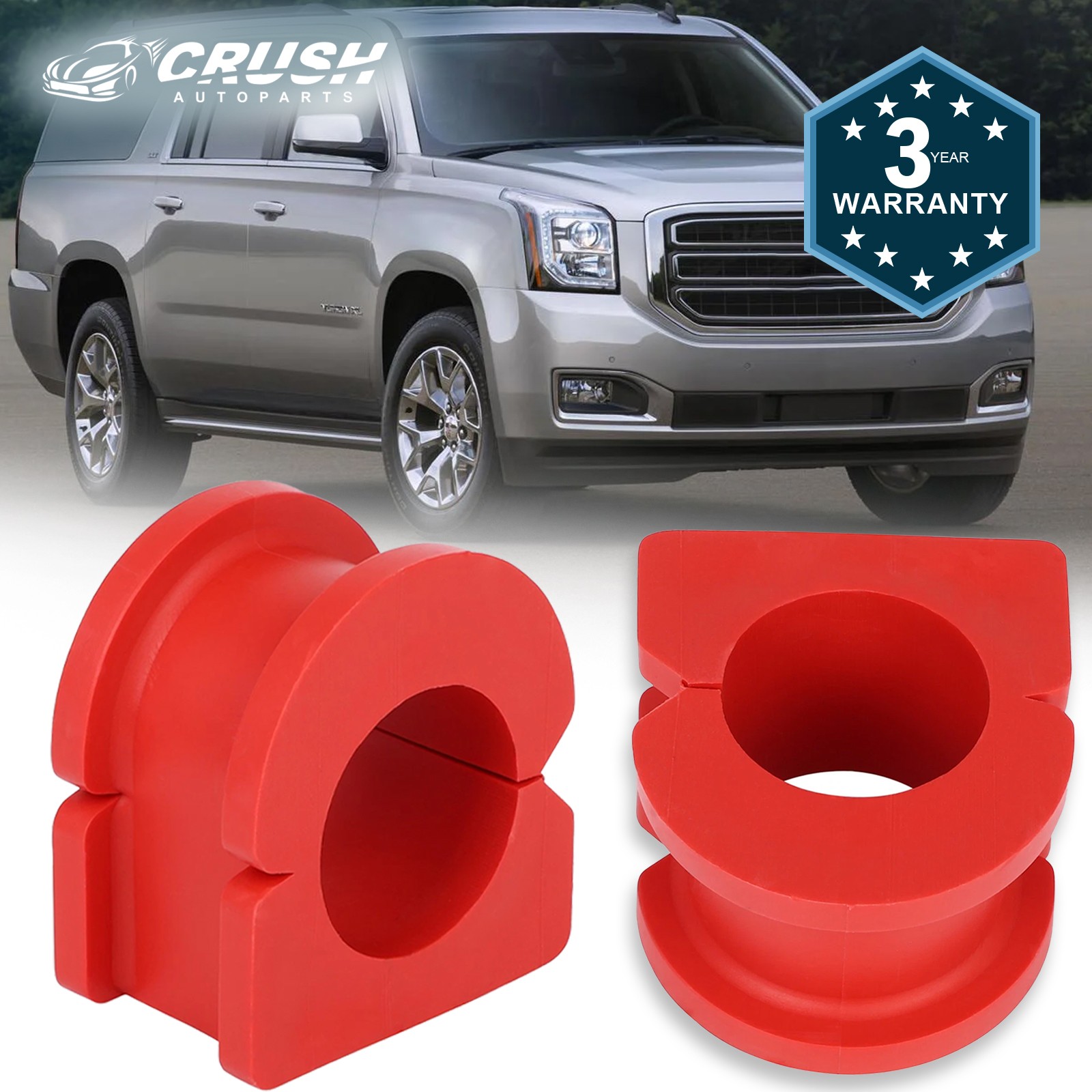 For Escalade, Silverado, PAIR Front Sway Bar CODE RED EXTREME Bushing Kit