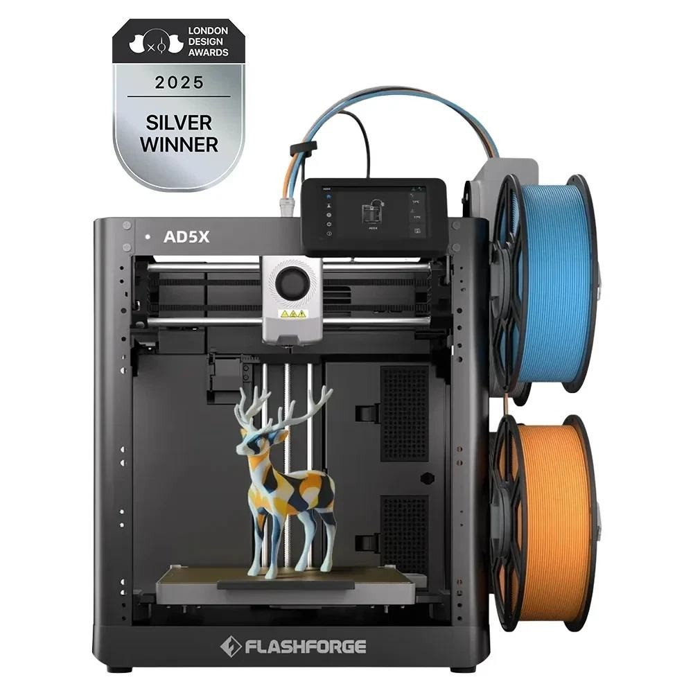 FLASHFORGE 3D Printer AD5X Upgraded 4 Color Printing IFS Intelligent Filament FLASHFORGE 3D Printer AD5X Upgraded 4 Color Printing IFS Intelligent Filament