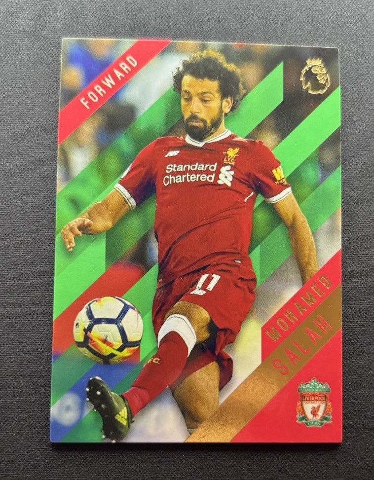 2017-18 Topps Premier League Mohamed Salah Green Parallel #74 2017-18 Topps Premier League Mohamed Salah Green Parallel #74
