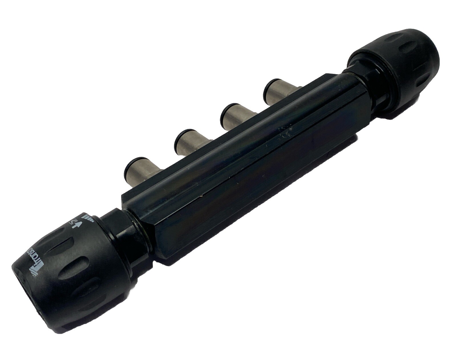 Parker 6651 25 12 04 Transair 4-Port Manifold w/ Legris 3101 Connectors