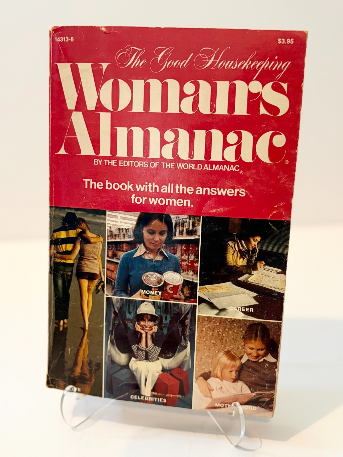 Good Housekeeping Woman\'s Almanac 1970s Feminism Pop Culture Reference Book VTG