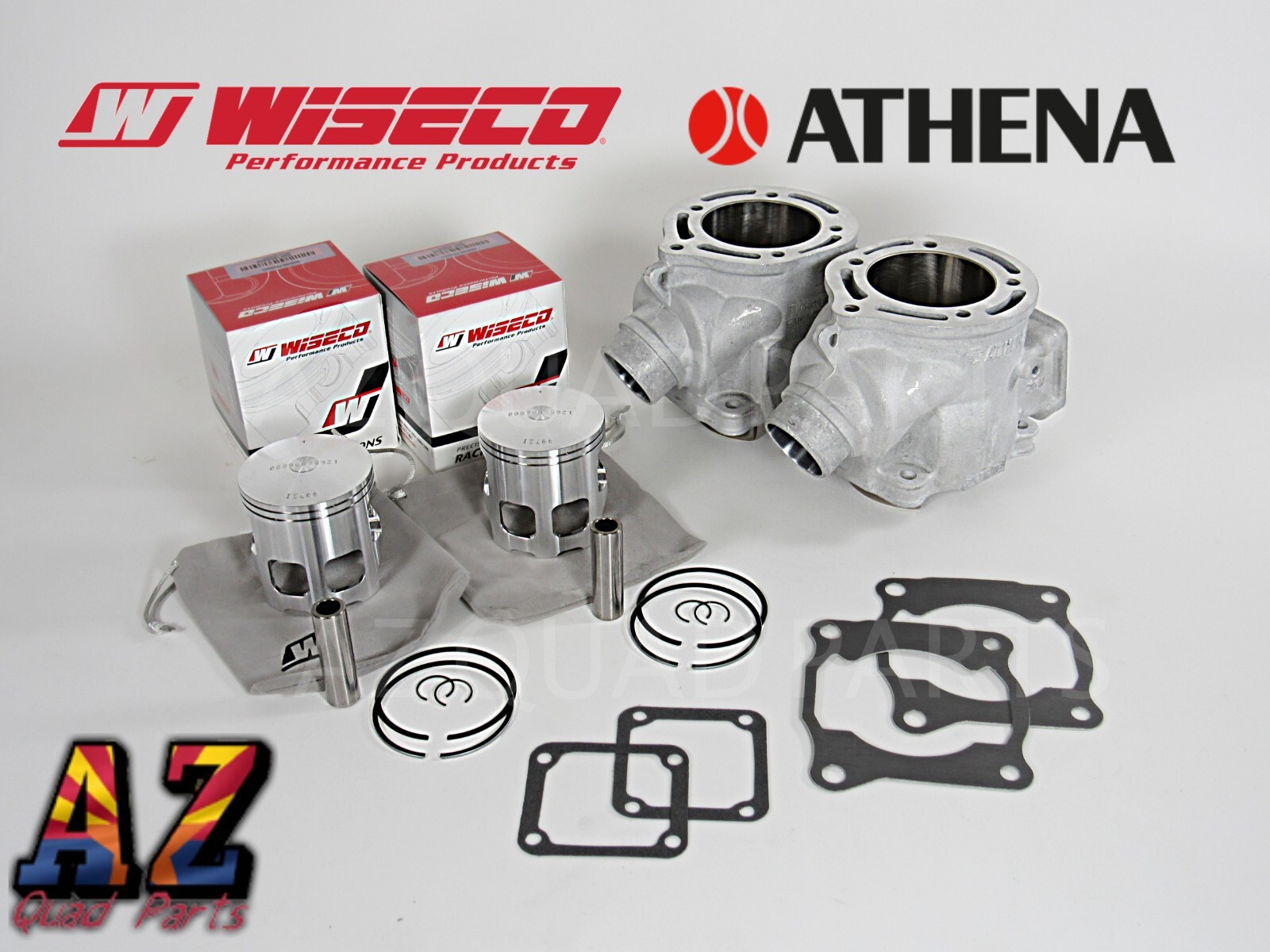 Yamaha Banshee Athena 64mm Stock Bore Cylinders WISECO Pistons Bearings Top End Yamaha Banshee Athena 64mm Stock Bore Cylinders WISECO Pistons Bearings Top End