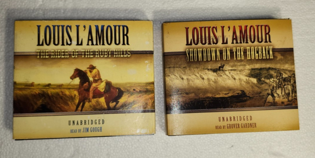 Louis L\' Amour Blackstone Audio CD Books-Showdown on Hogback/Riders ofRuby Hills