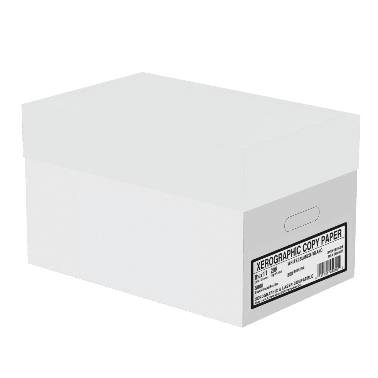 Xerographic Copy Paper 8.5x11 20 lb 92 Bright 5000 Sheets FREESHIP Xerographic Copy Paper 8.5x11 20 lb 92 Bright 5000 Sheets FREESHIP