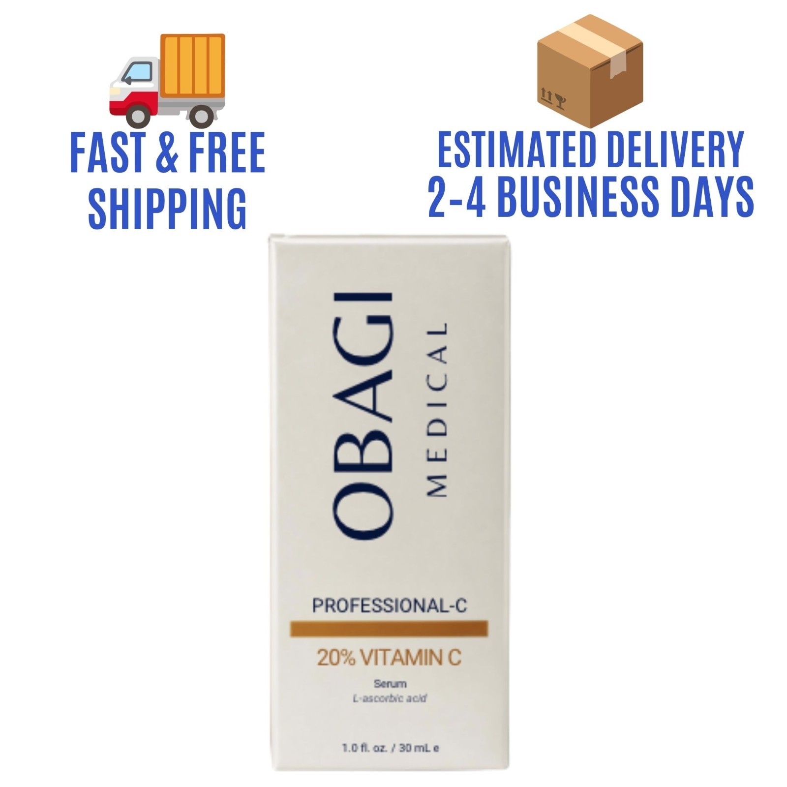 Obagi Professional-C Serum 20% Vitamin C 1 fl oz 30 mL New Sealed