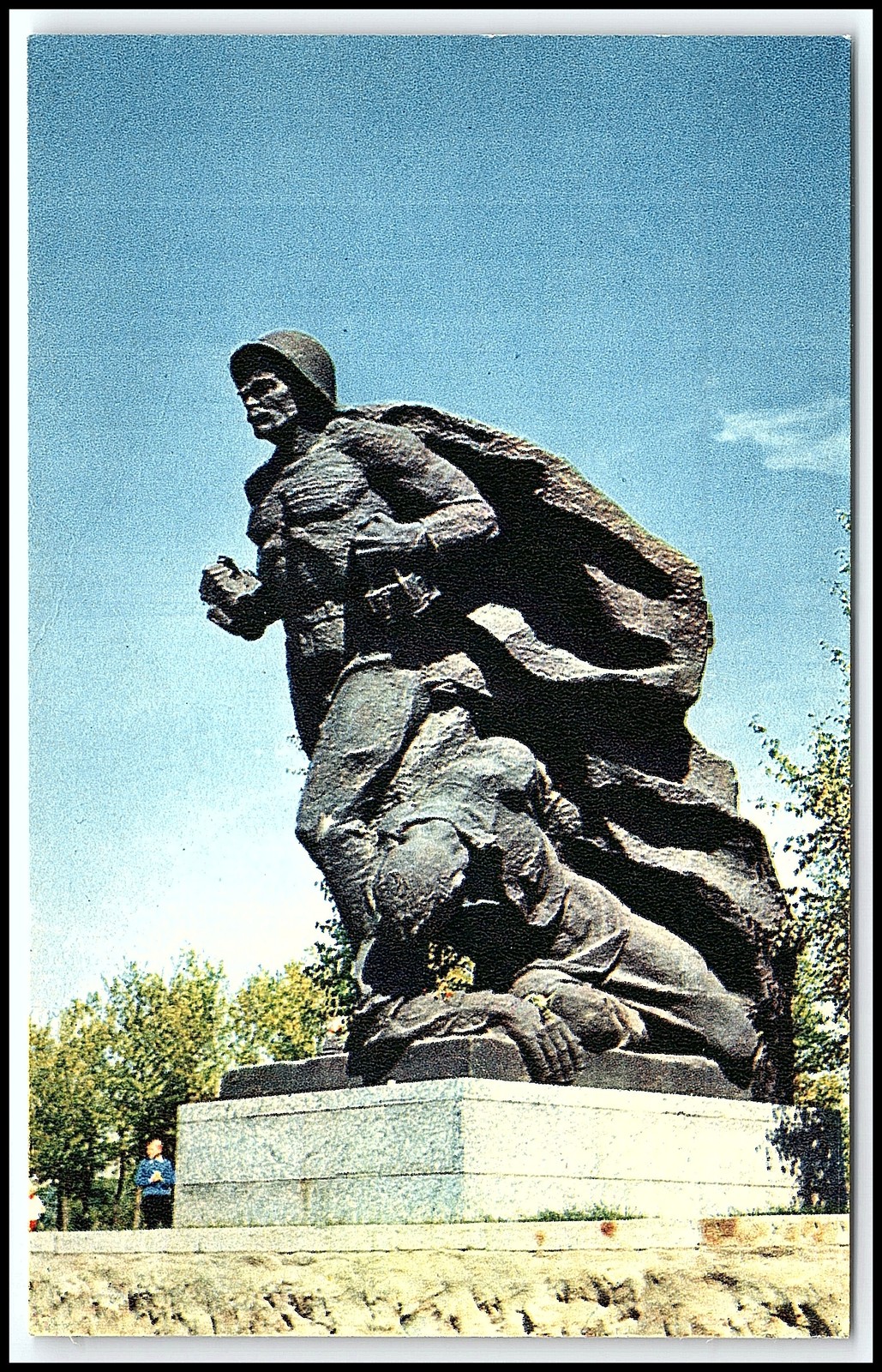 Volgograd Mamaev Kurgan Battle of Stalingrad Soldier Sculpture 1968 Sovi... K084