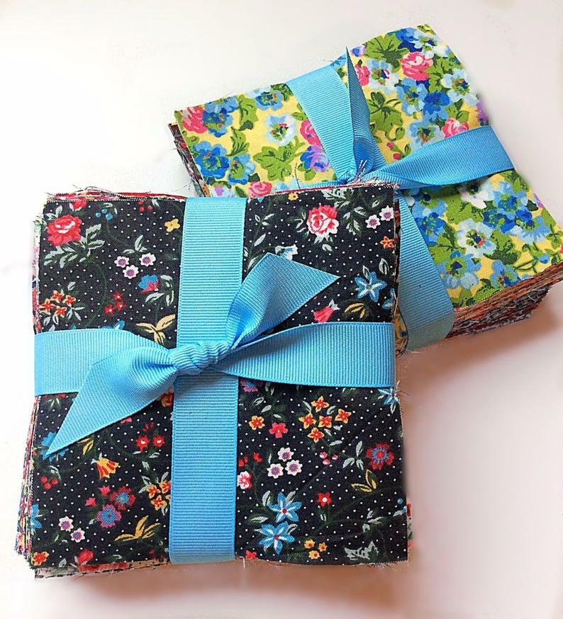 Vintage Florals pre cut charm pack 5\ Vintage Florals pre cut charm pack 5\