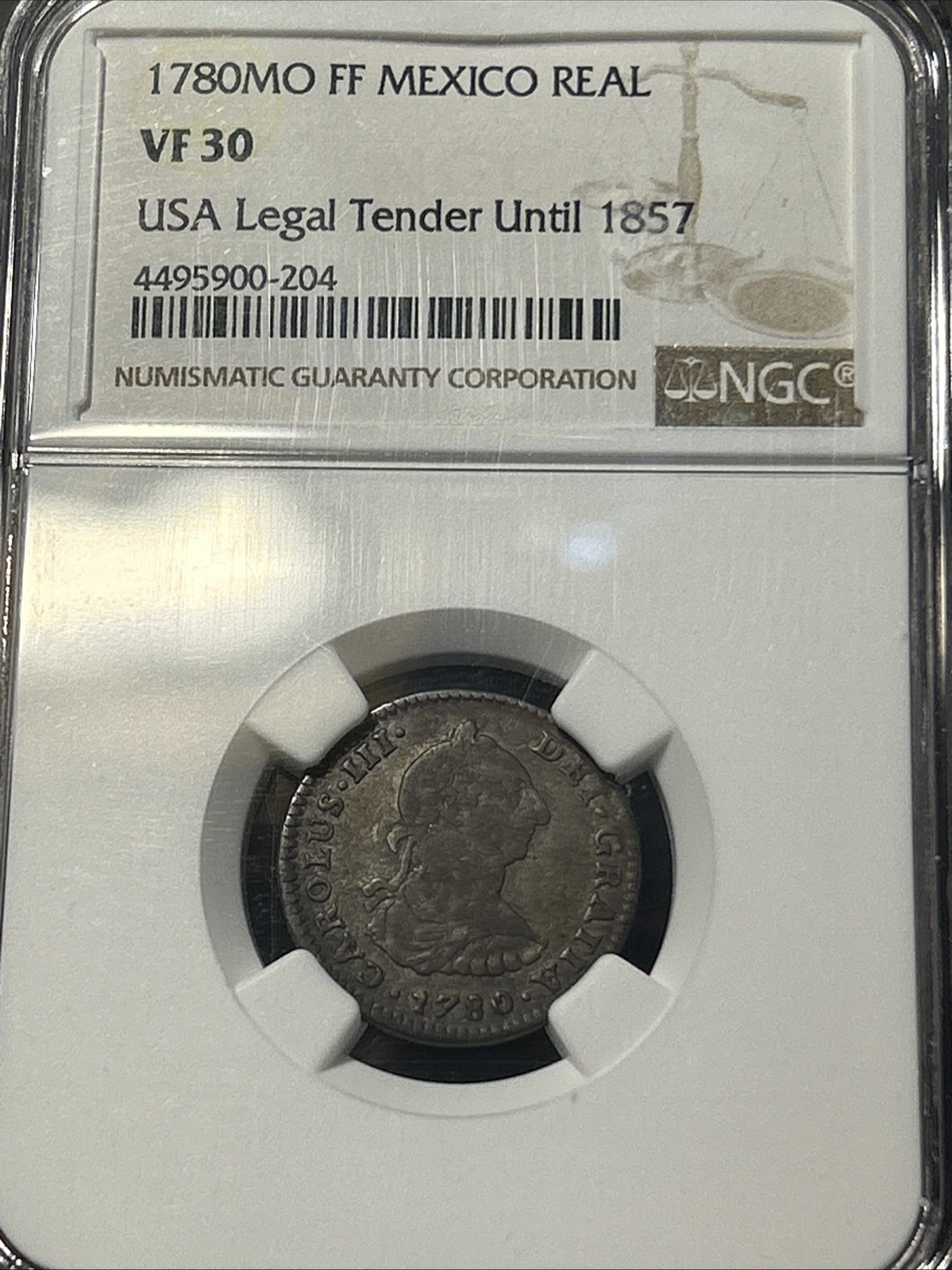 Mexico 1 One Real 1780 FF/FM NGC VF 30 READ Mexico 1 One Real 1780 FF/FM NGC VF 30 READ