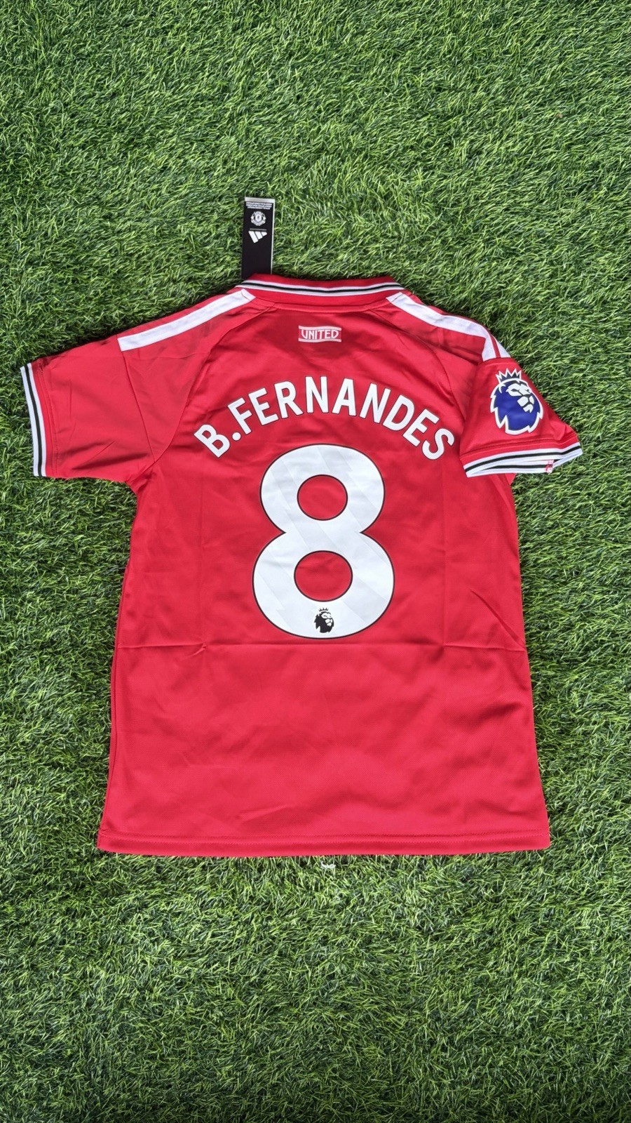 adidas Manchester United B. Fernandes #8 Soccer Jersey Men's S Red/White/Black