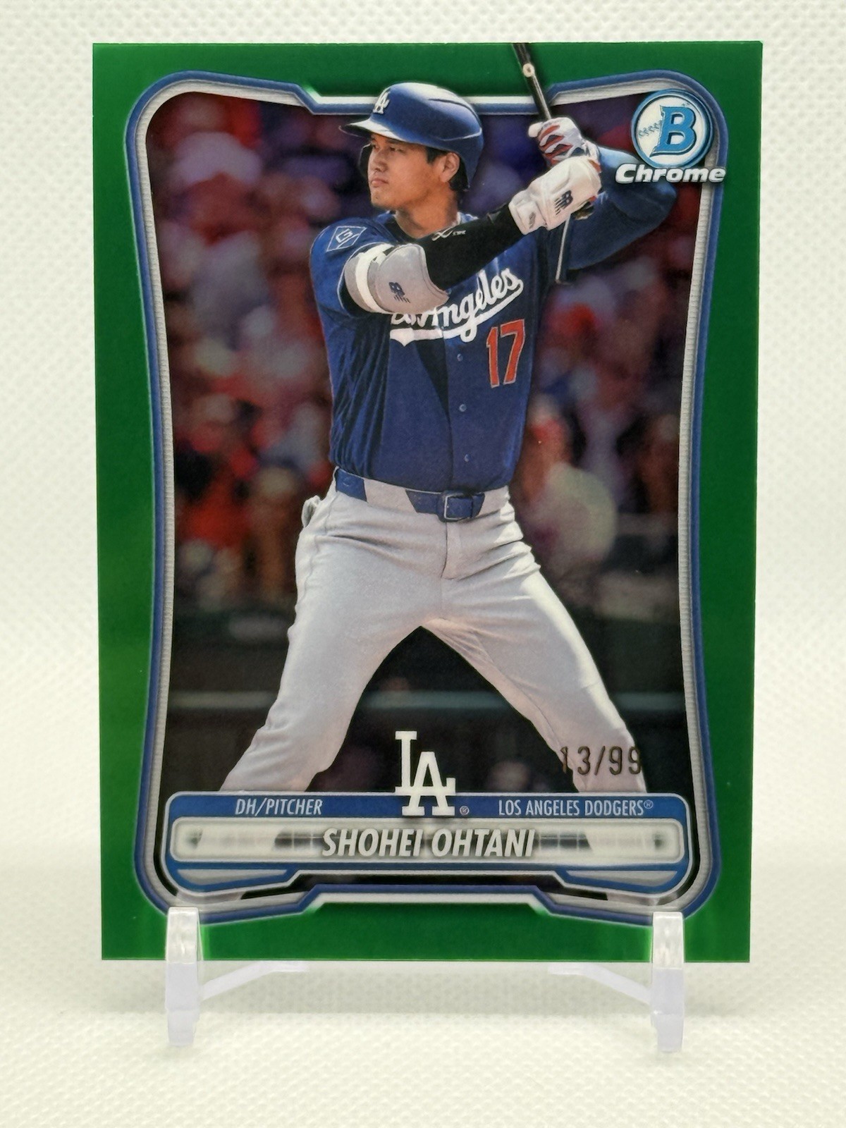 2026 Bowman Chrome Baseball Shohei Ohtani Green /99 - Dodgers 2026 Bowman Chrome Baseball Shohei Ohtani Green /99 - Dodgers