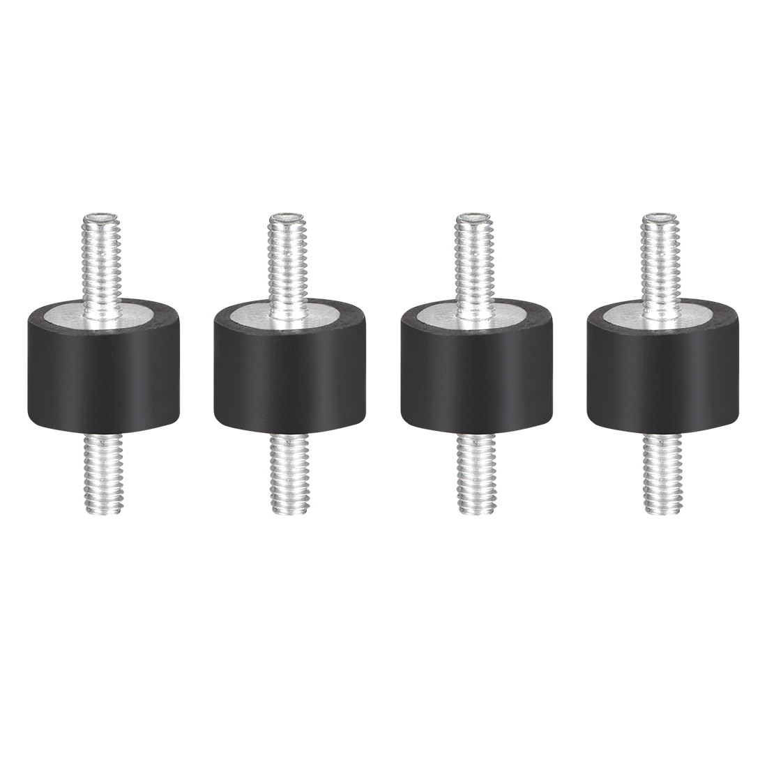 4pc 15 x 10mm Rubber Mounts with M4 x 10mm Studs  Vibration Isolators