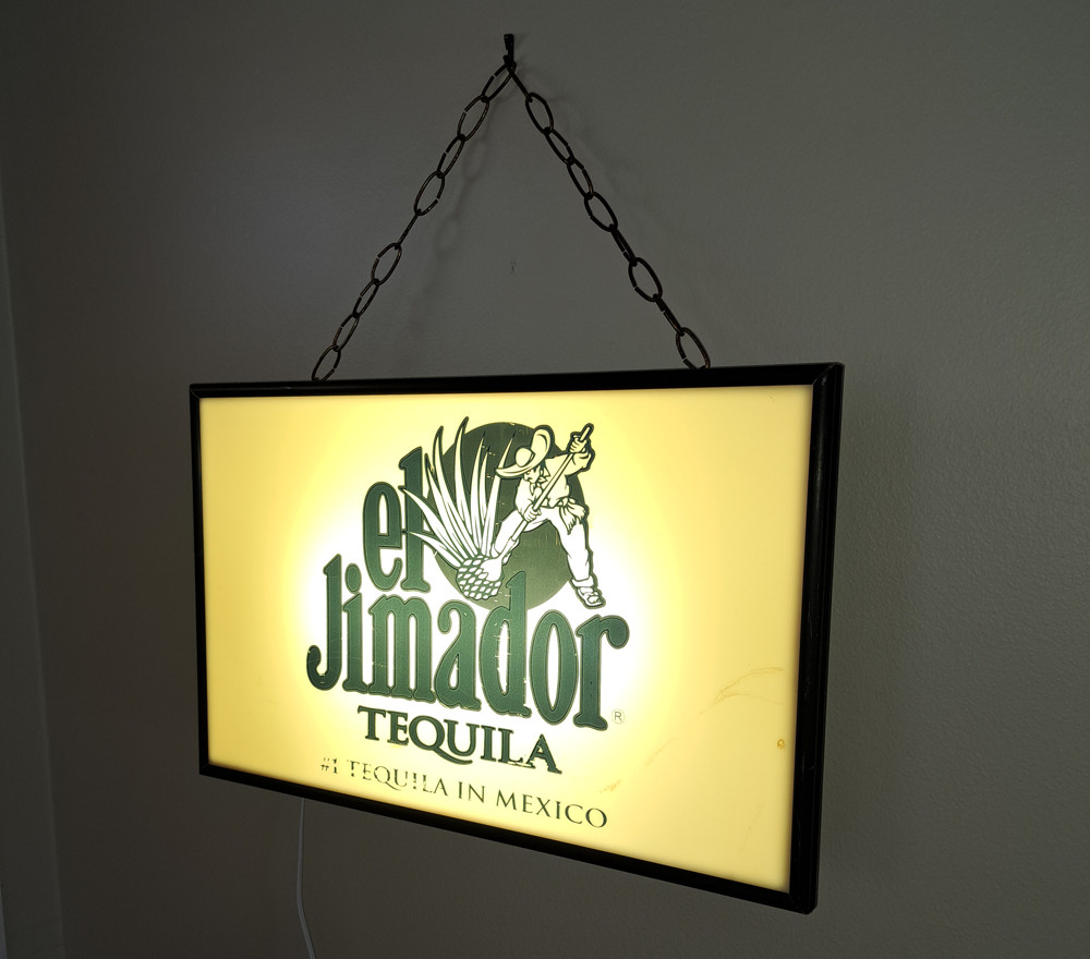 Rare Vintage el Jimador Mexican Tequila Light Up Sign 14x22 Working