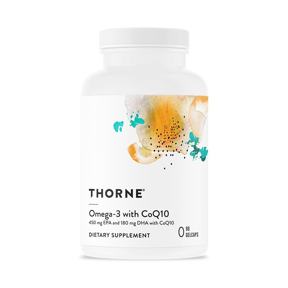 Thorne Omega-3 with CoQ10  - 90 Gelcaps. EPA/DHA EXP 2028