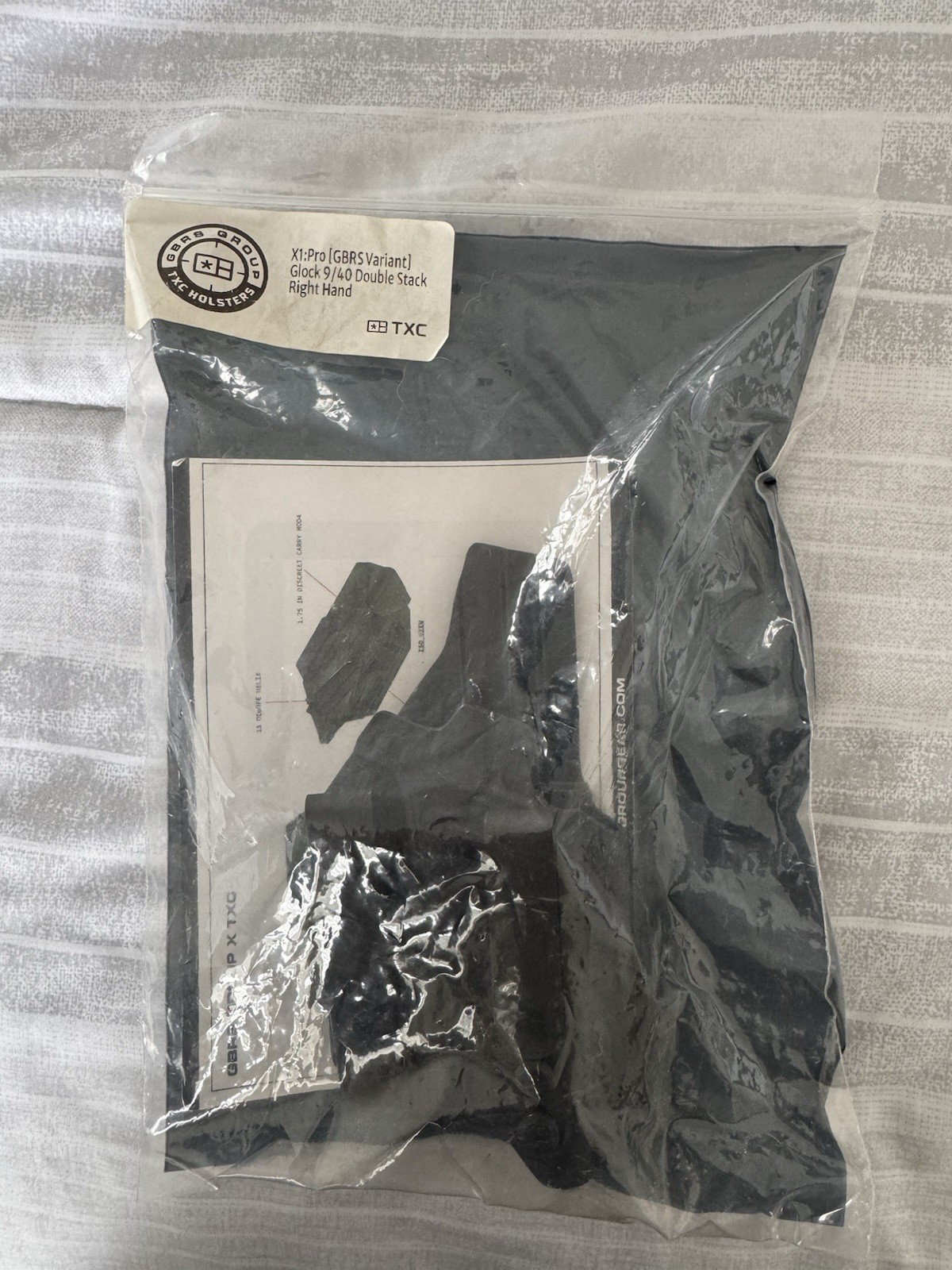 TXC x GBRS Group X1 Pro IWB Holster for Glock 9/40 Double Stack Right Hand TXC x GBRS Group X1 Pro IWB Holster for Glock 9/40 Double Stack Right Hand