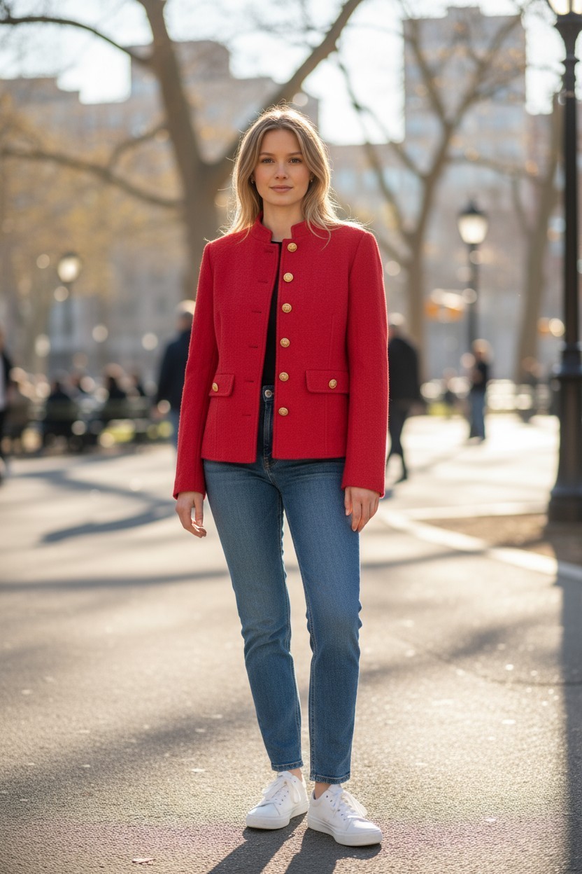 NWT Talbots Women's Red Short Wool Peacoat - Color: Red Pop - Sizes 2-14 NWT Talbots Women's Red Short Wool Peacoat - Color: Red Pop - Sizes 2-14