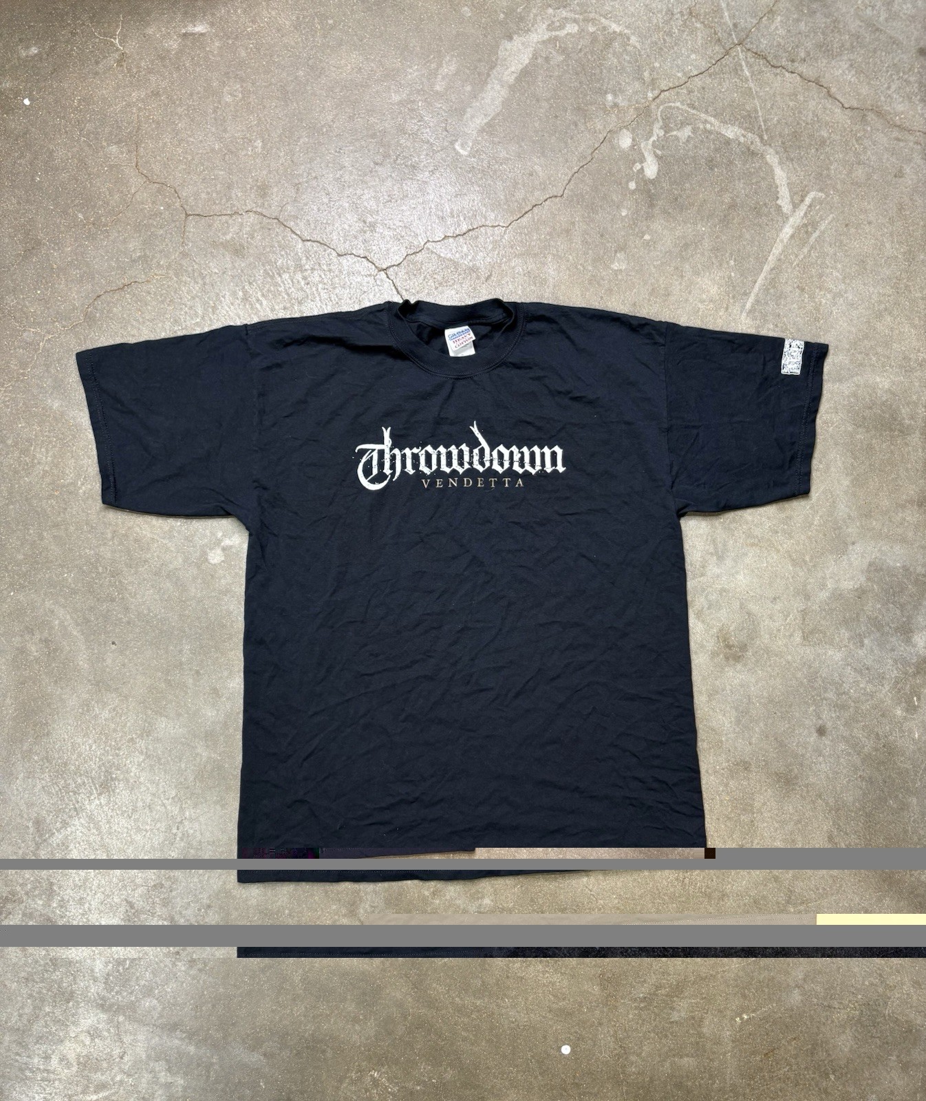 Vintage 2000s Black Punk Rock Metal Throwdown Vendetta Band Tee Grunge Size XL Vintage 2000s Black Punk Rock Metal Throwdown Vendetta Band Tee Grunge Size XL