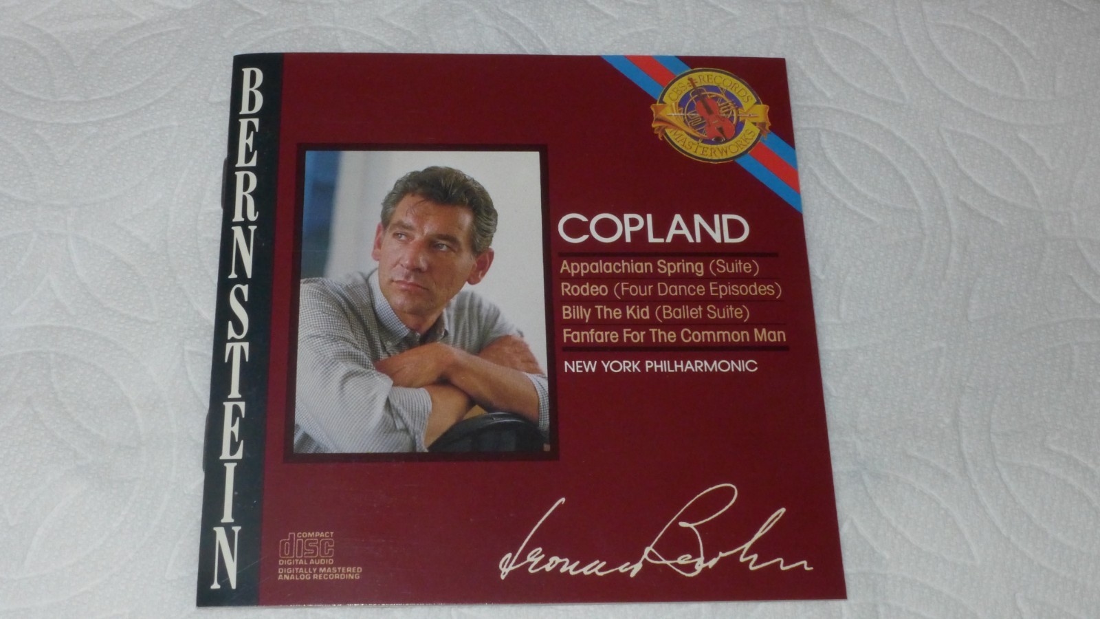 Bernstein Copland Appalachian Spring CD,ART no case CBS Masterworks Bernstein Copland Appalachian Spring CD,ART no case CBS Masterworks
