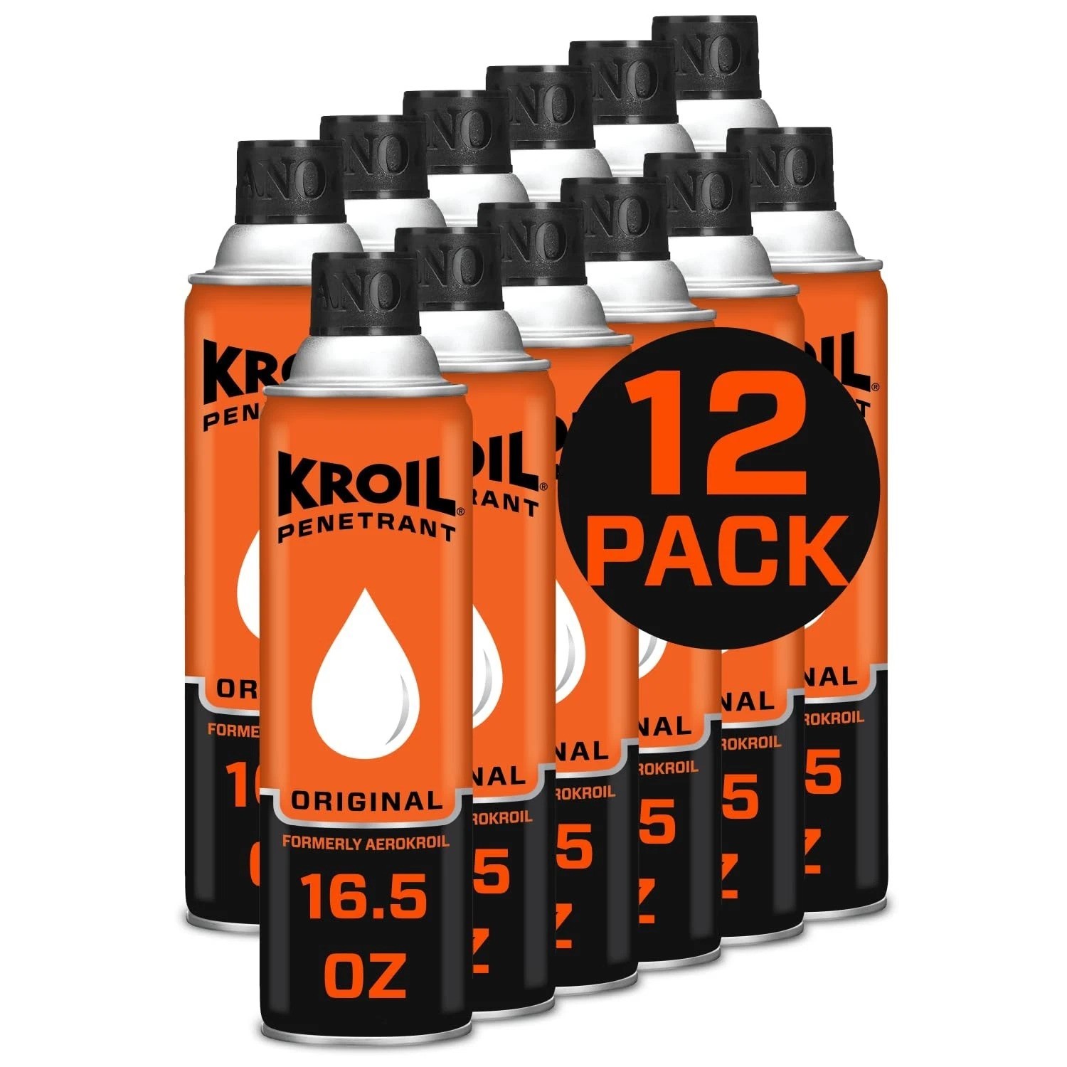 Case Of 12 - Kroil Original Penetrant - Aerosol - 16.5oz Can - Aerokroil Formula Case Of 12 - Kroil Original Penetrant - Aerosol - 16.5oz Can - Aerokroil Formula