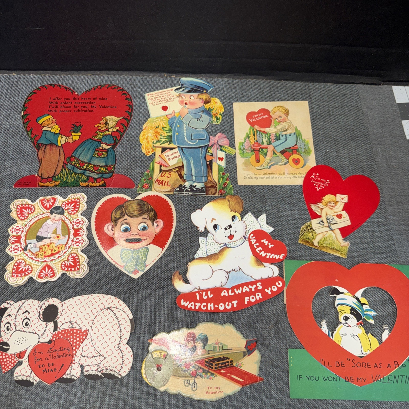 10 Antique Vintage Valentine Cards #9