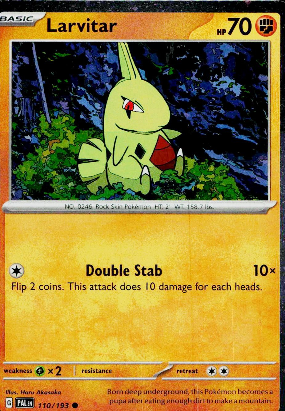 Larvitar (Cosmo Foil) 110/193 Holo Miscellaneous Cards & Products Pokemon NM