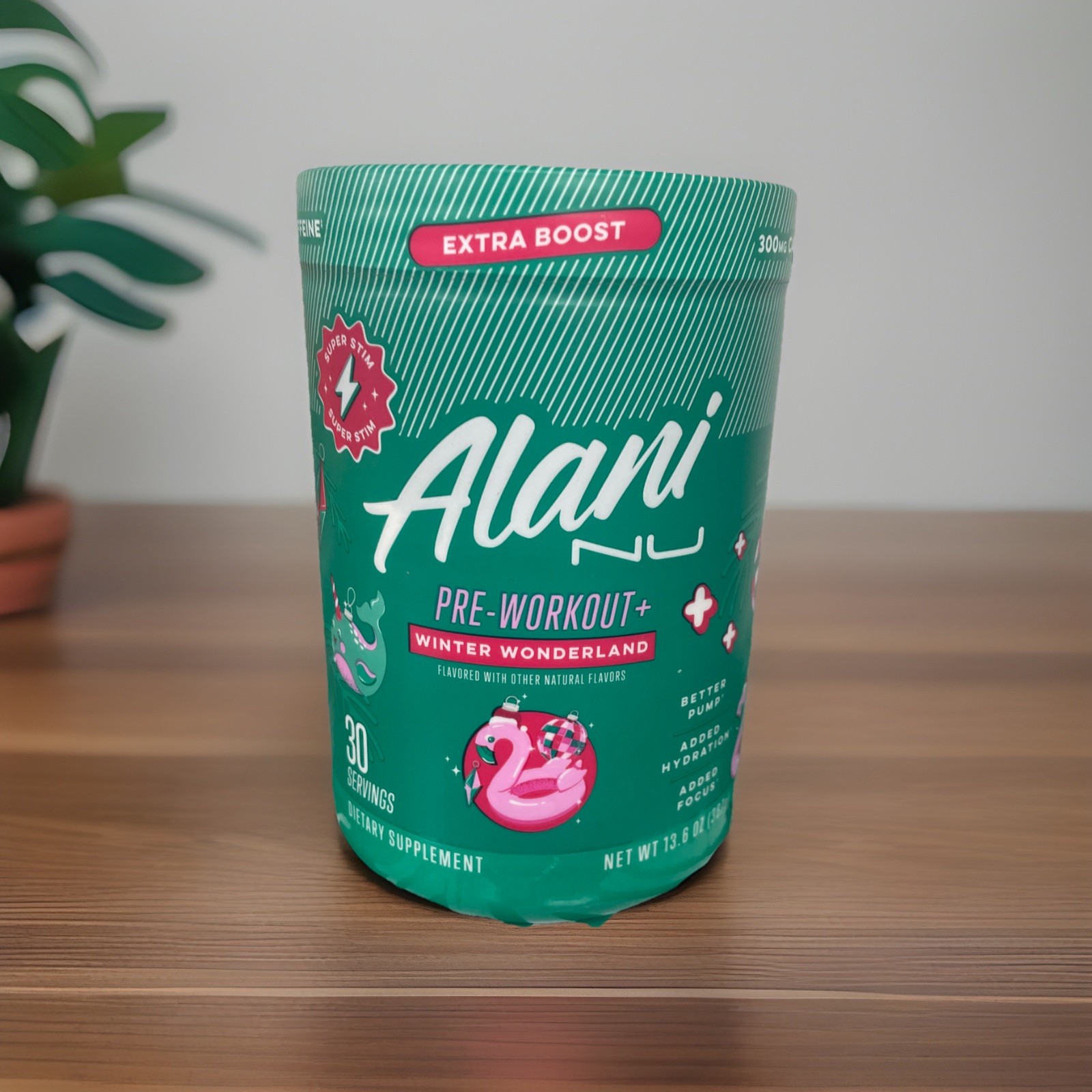 Alani Nu Pre-Workout with Extra Boost - Winter Wonderland, 13.6 Oz. / 30 Serving Alani Nu Pre-Workout with Extra Boost - Winter Wonderland, 13.6 Oz. / 30 Serving