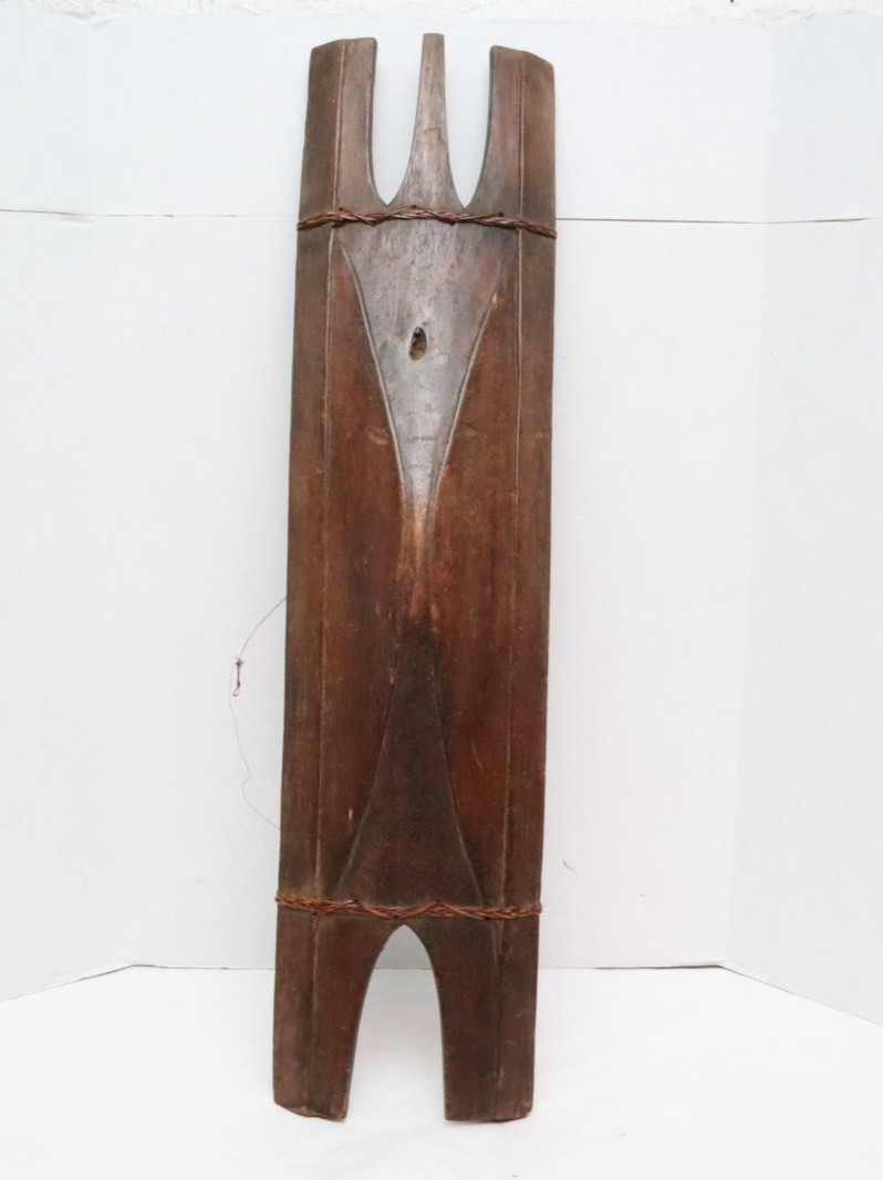 Wooden tribal shield \'Kalasag\' from Igorot Bontoc people Filipino Philippines