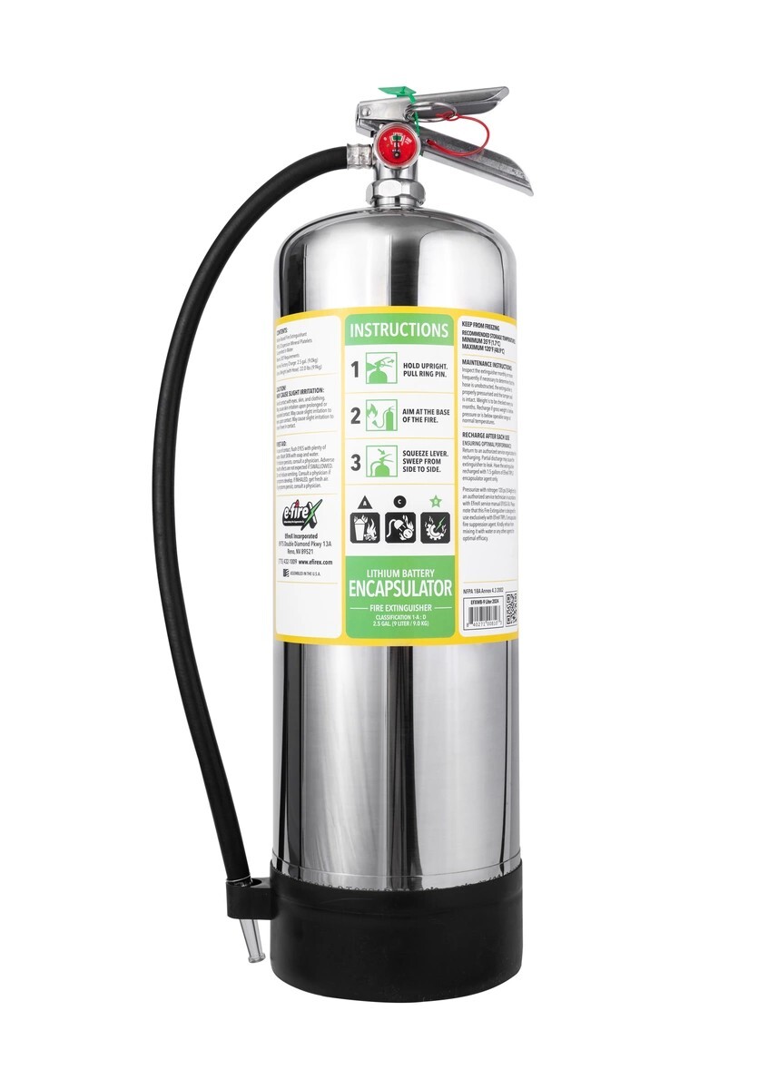 🔥eFireX Lithium Class D Fire Extinguisher Brand New 9 Liter (30lb)W/ Bracket