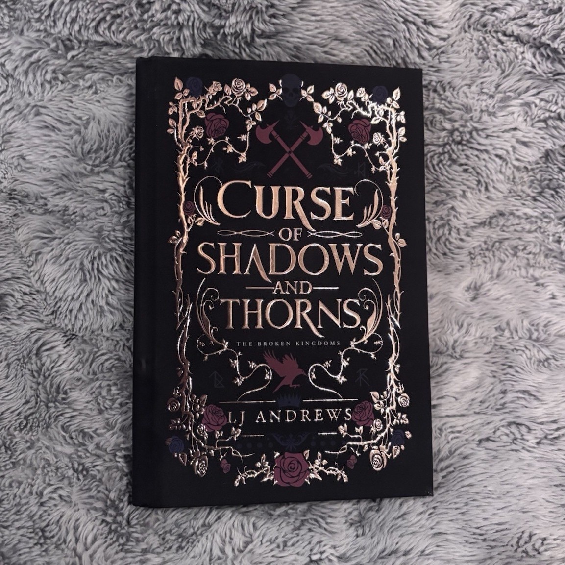 Curse of Shadows and Thorns hardcover by LJ Andrews Rose Gold Special Edition Curse of Shadows and Thorns hardcover by LJ Andrews Rose Gold Special Edition