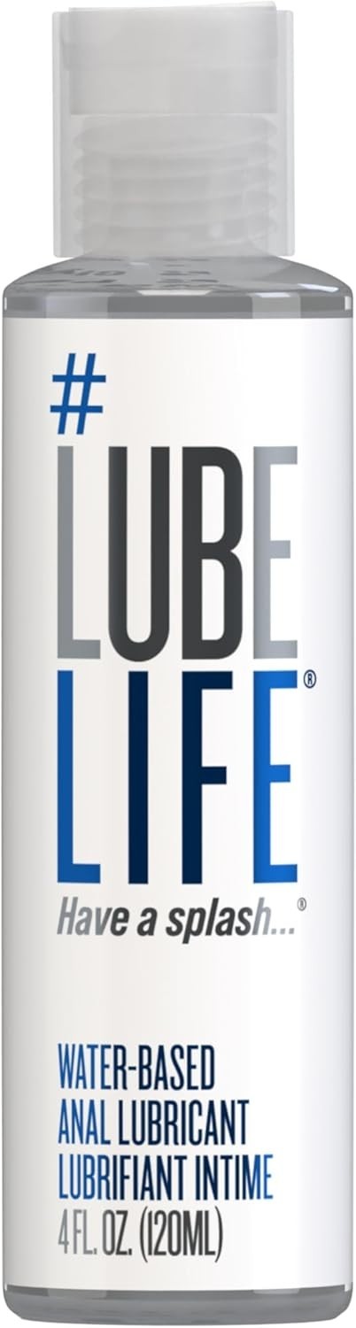 LubeLife 3X Anal Lube – Extra Thick Water Based Lube for Men, Women & Couples –