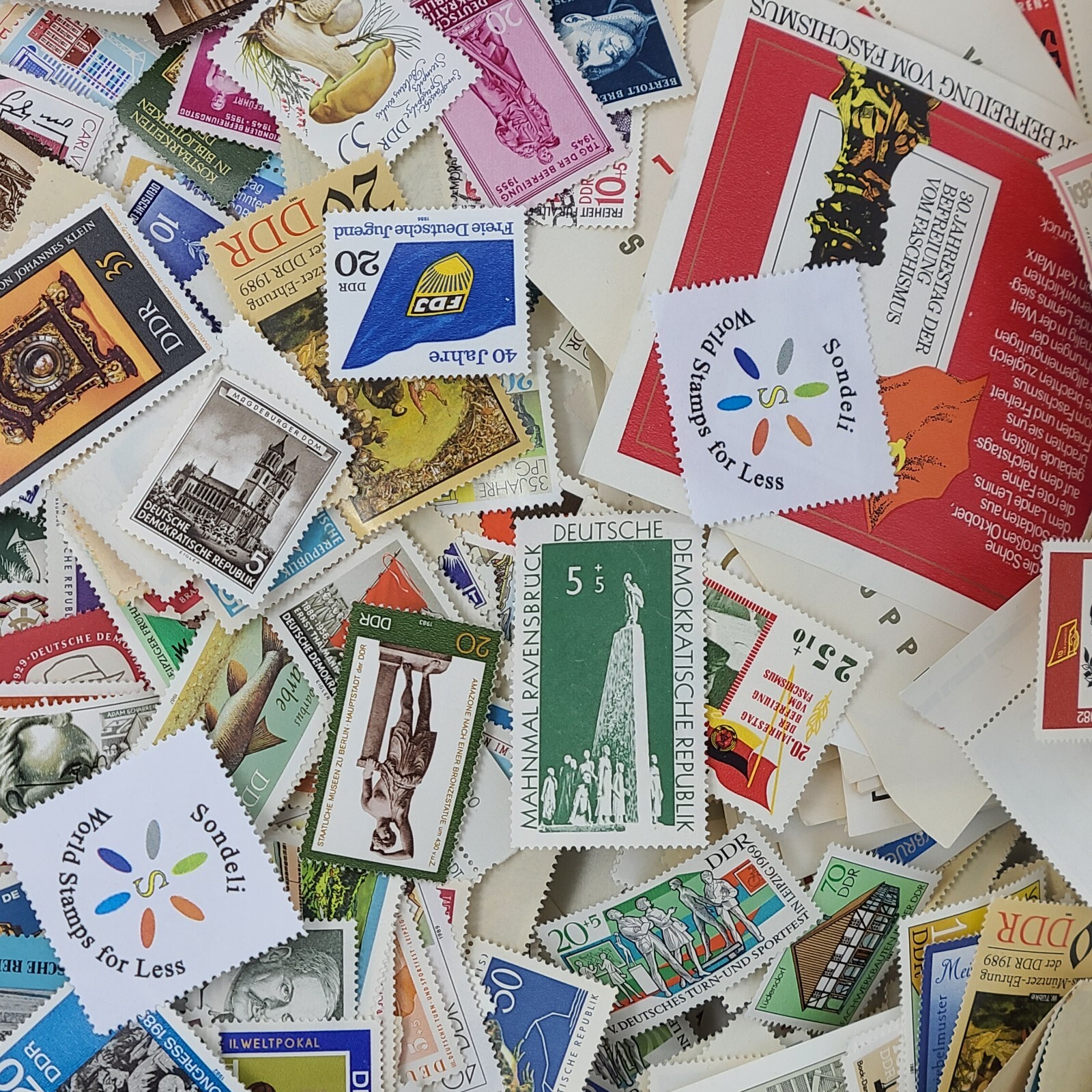 Germany GDR (DDR) Stamp Collection MNH - Each Lot: 150 Different Unpicked Stamps