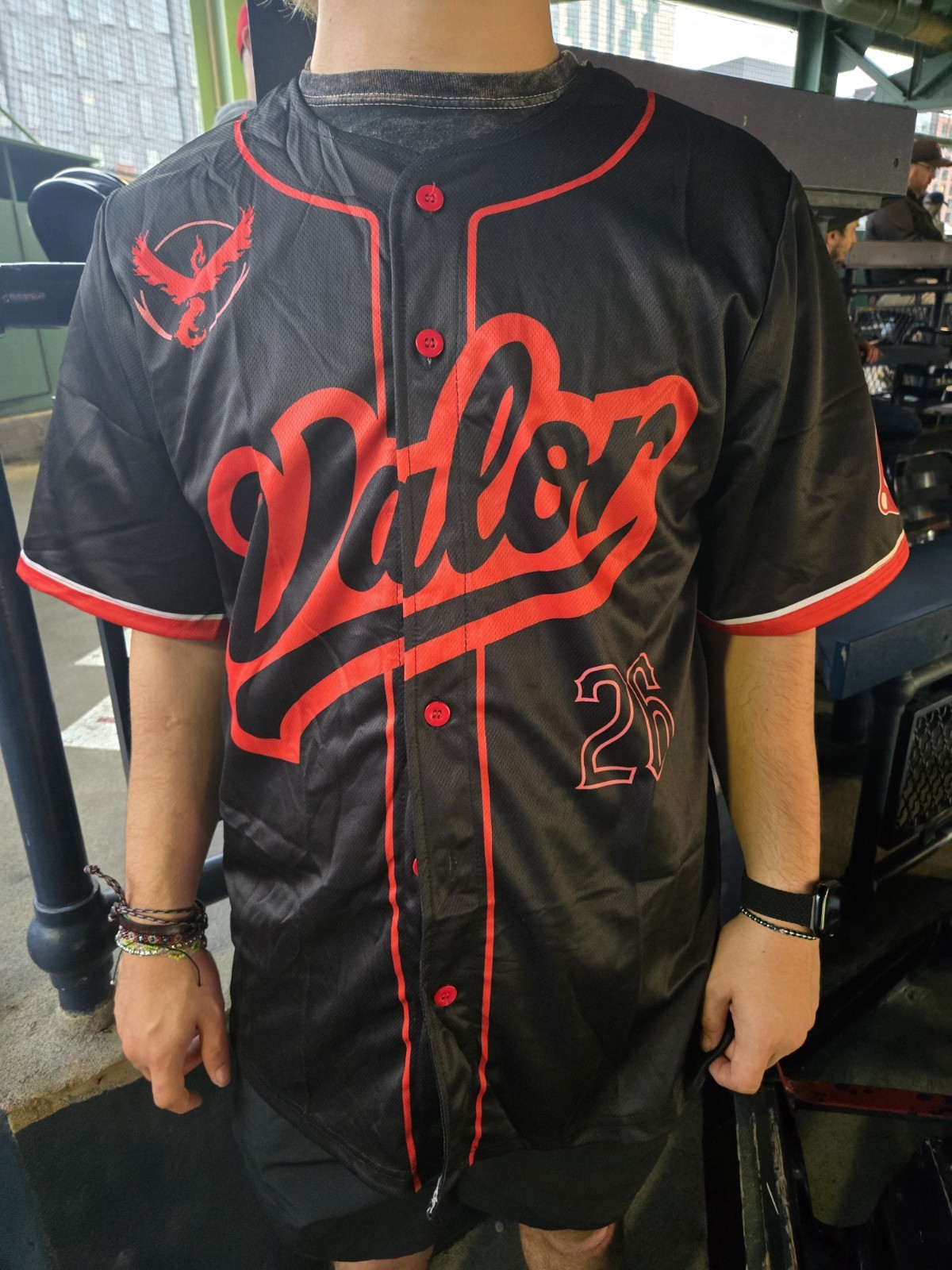 Boston Red Sox Pokemon Go Valor Red Night Jersey SGA Promo Fenway Exclusive