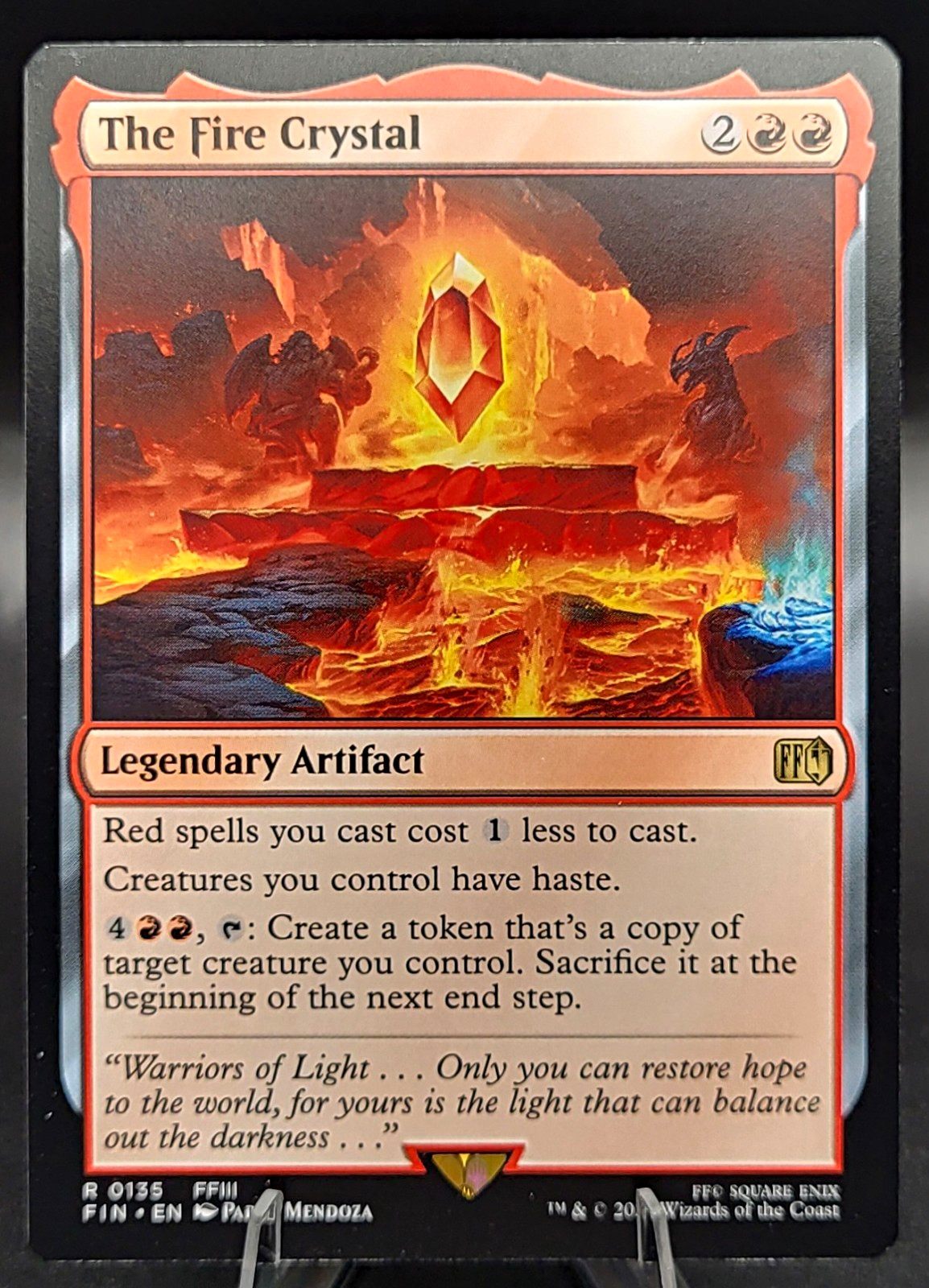 Wizards Of The Coast MTG  The Fire Crystal Final Fantasy Regular #0135