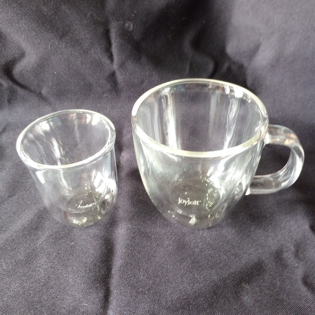 JoyJolt Savor Double Wall Insulated Espresso Mug 5.4 oz & Javaah Shot Glass 2oz JoyJolt Savor Double Wall Insulated Espresso Mug 5.4 oz & Javaah Shot Glass 2oz