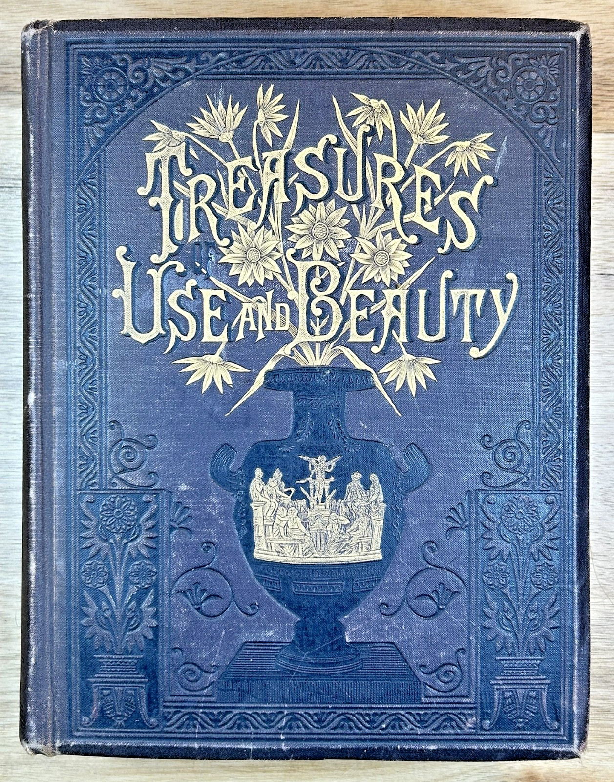 TREASURES OF USE AND BEAUTY 1883 Victorian Science Facts Crafts Letters 1st Ed.