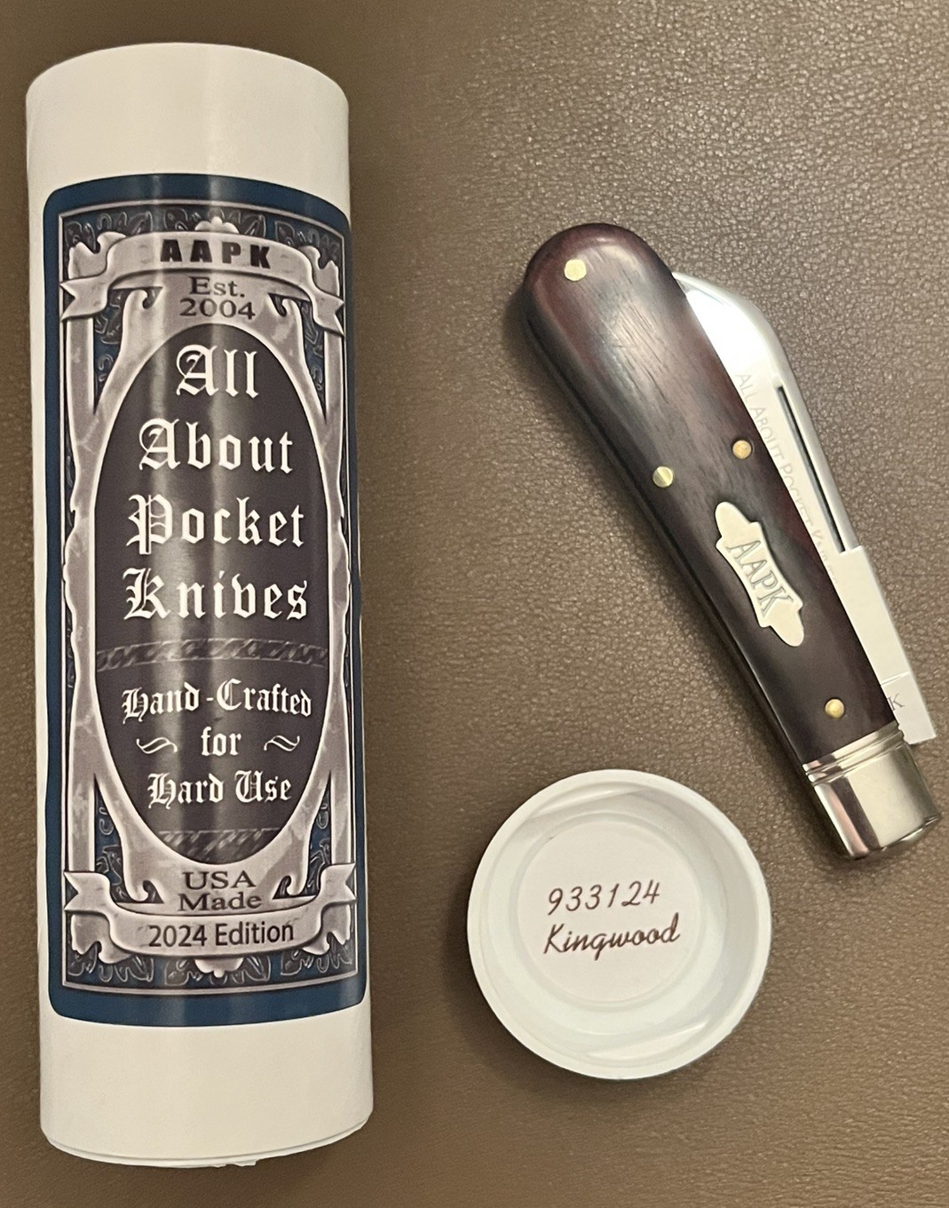 2024 Great Eastern Cutlery GEC 93 AAPK Kingwood Ram Foot Knife 933124