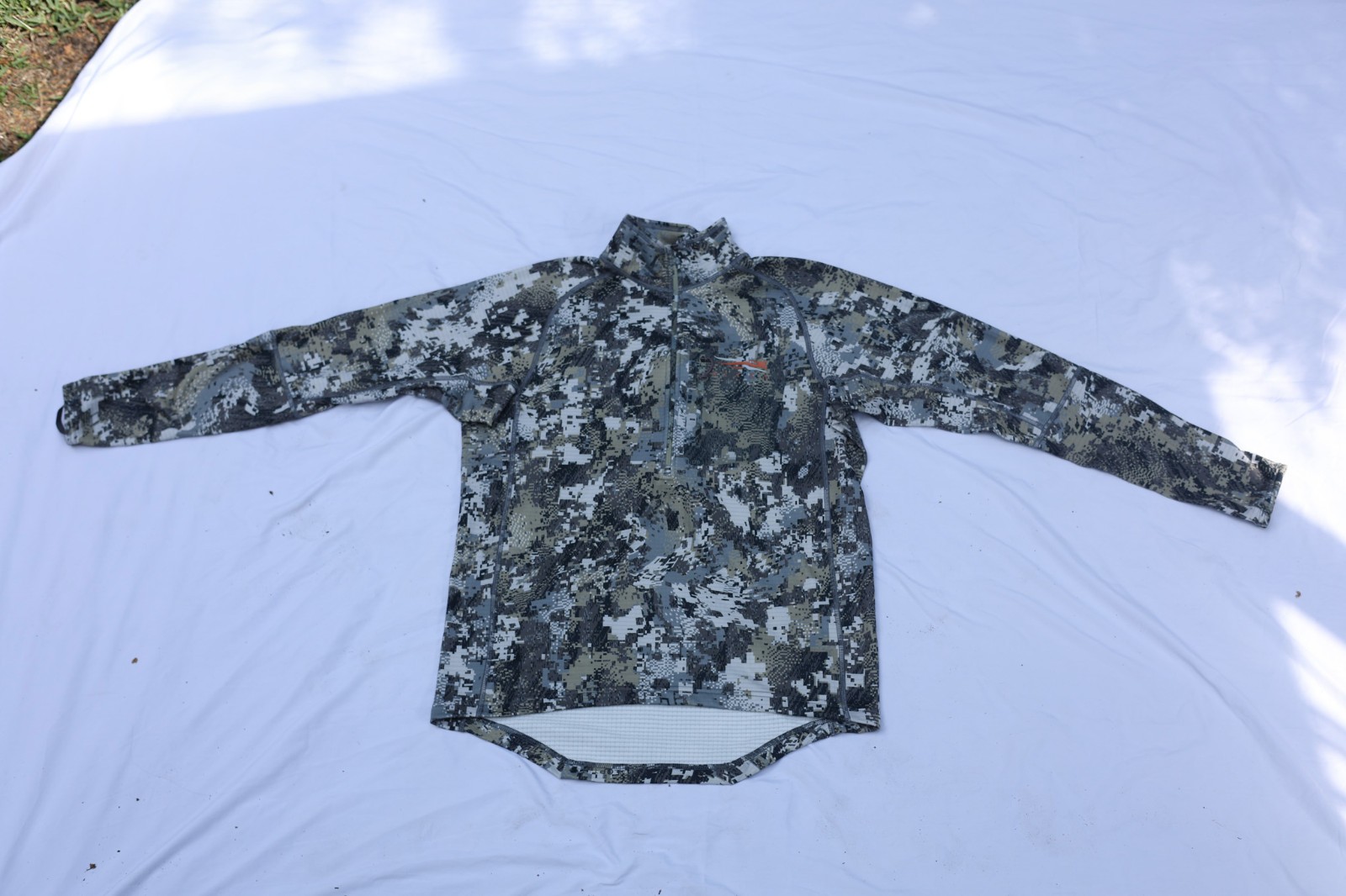 SITKA Heavyweight Zip-T Men\'s Large Optifade Elevated II Fleece Hunting Top 700