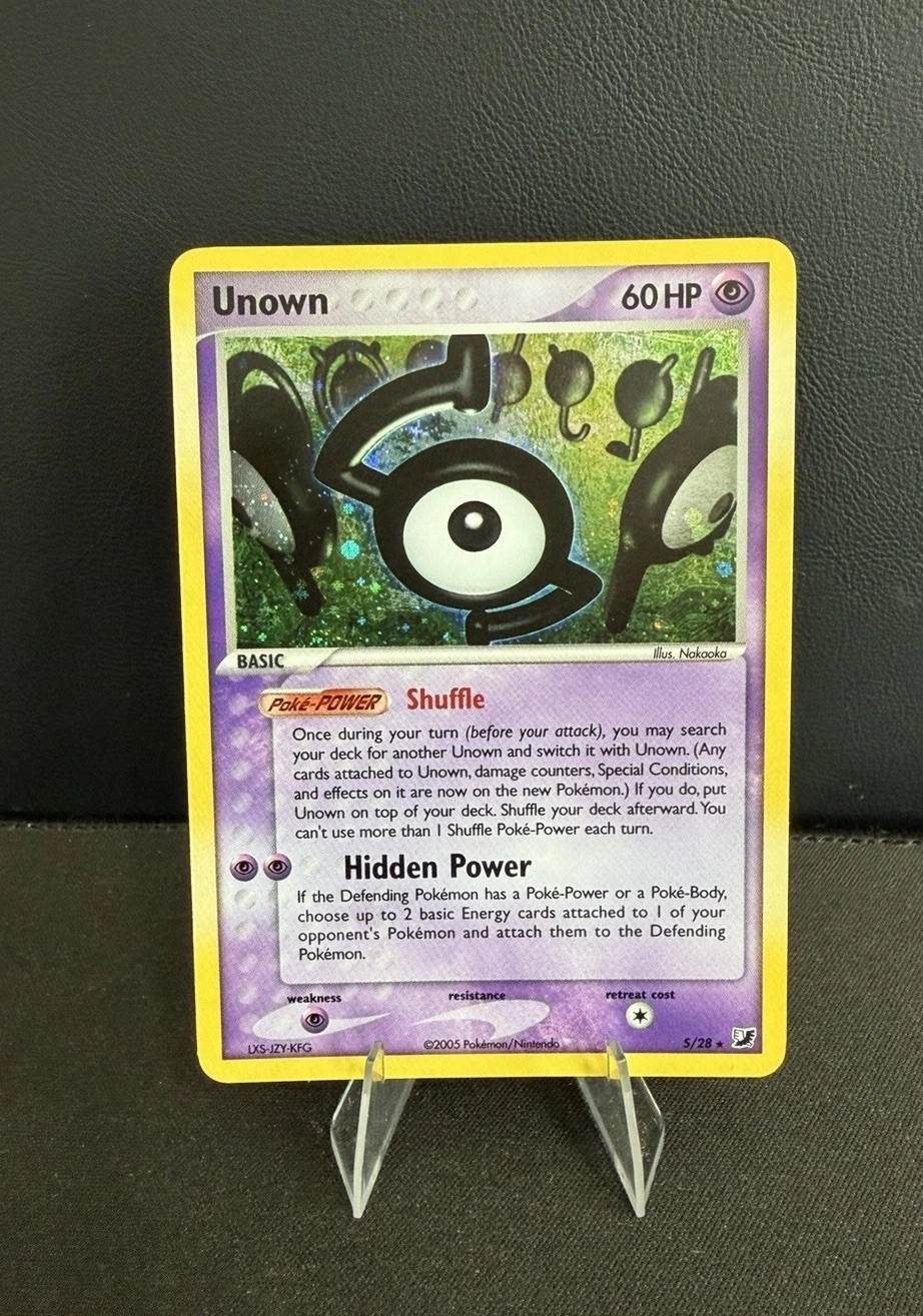 Unown 5/28 Holo - 2005 Unseen Forces
